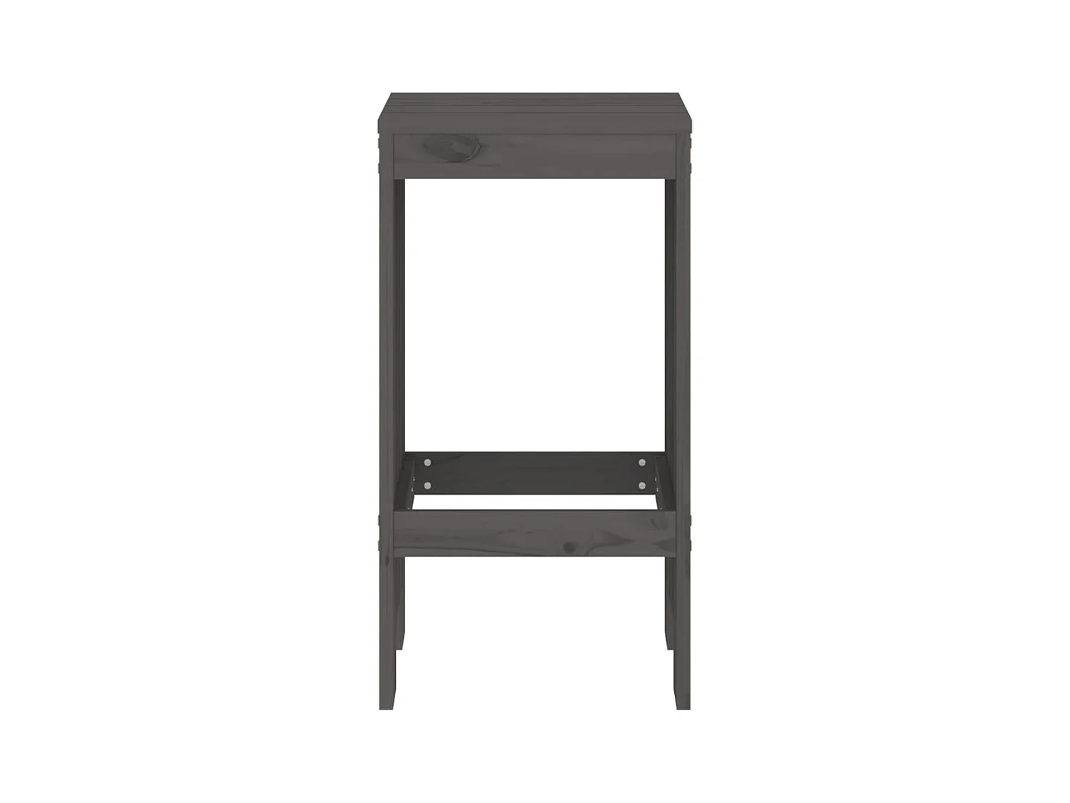 lot de 2 Tabourets de bar 40x36x75 cm bois massif de pin PSA2677