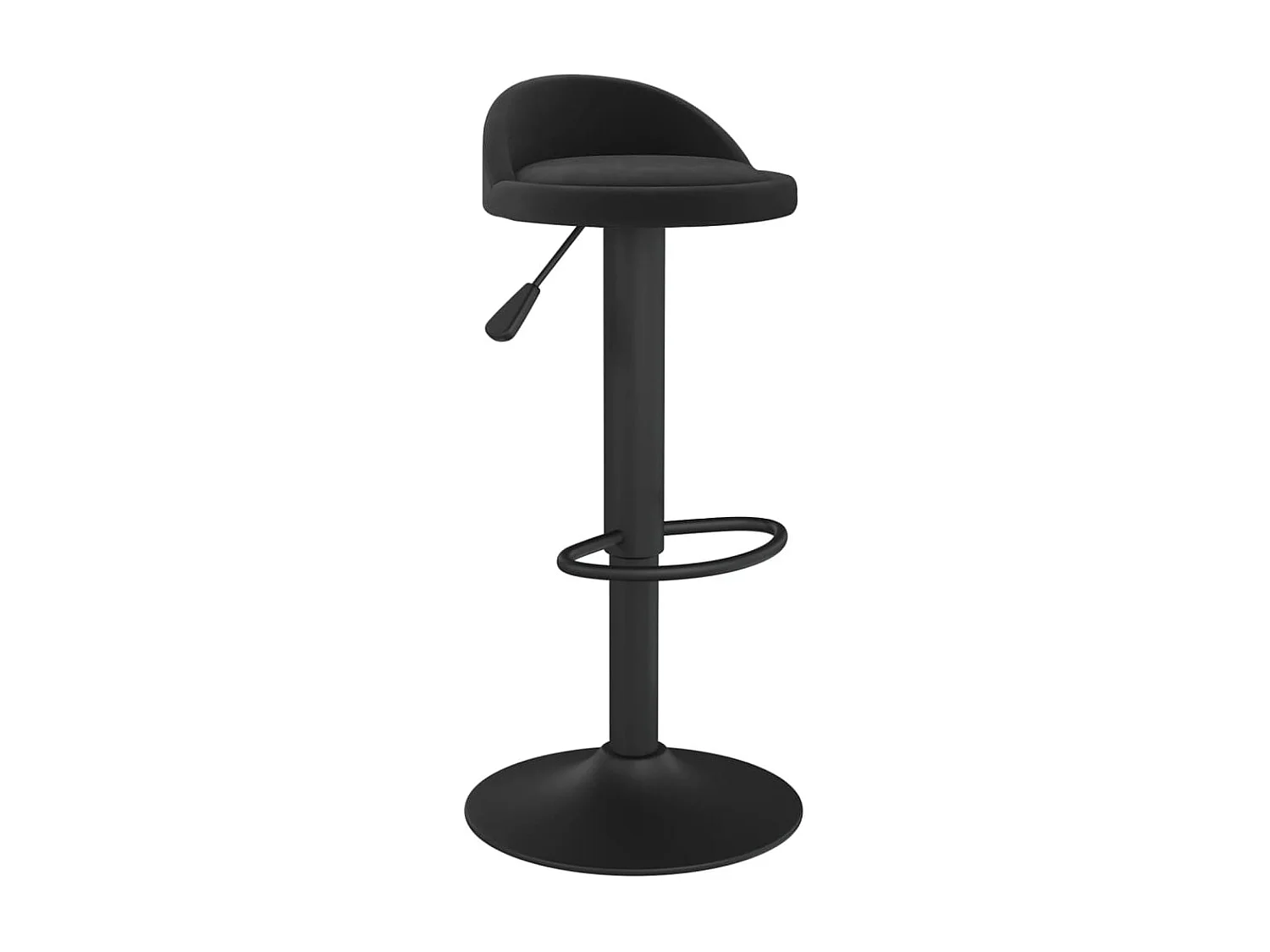 lot de 2 Tabourets de bar Noir Velours SSA4931