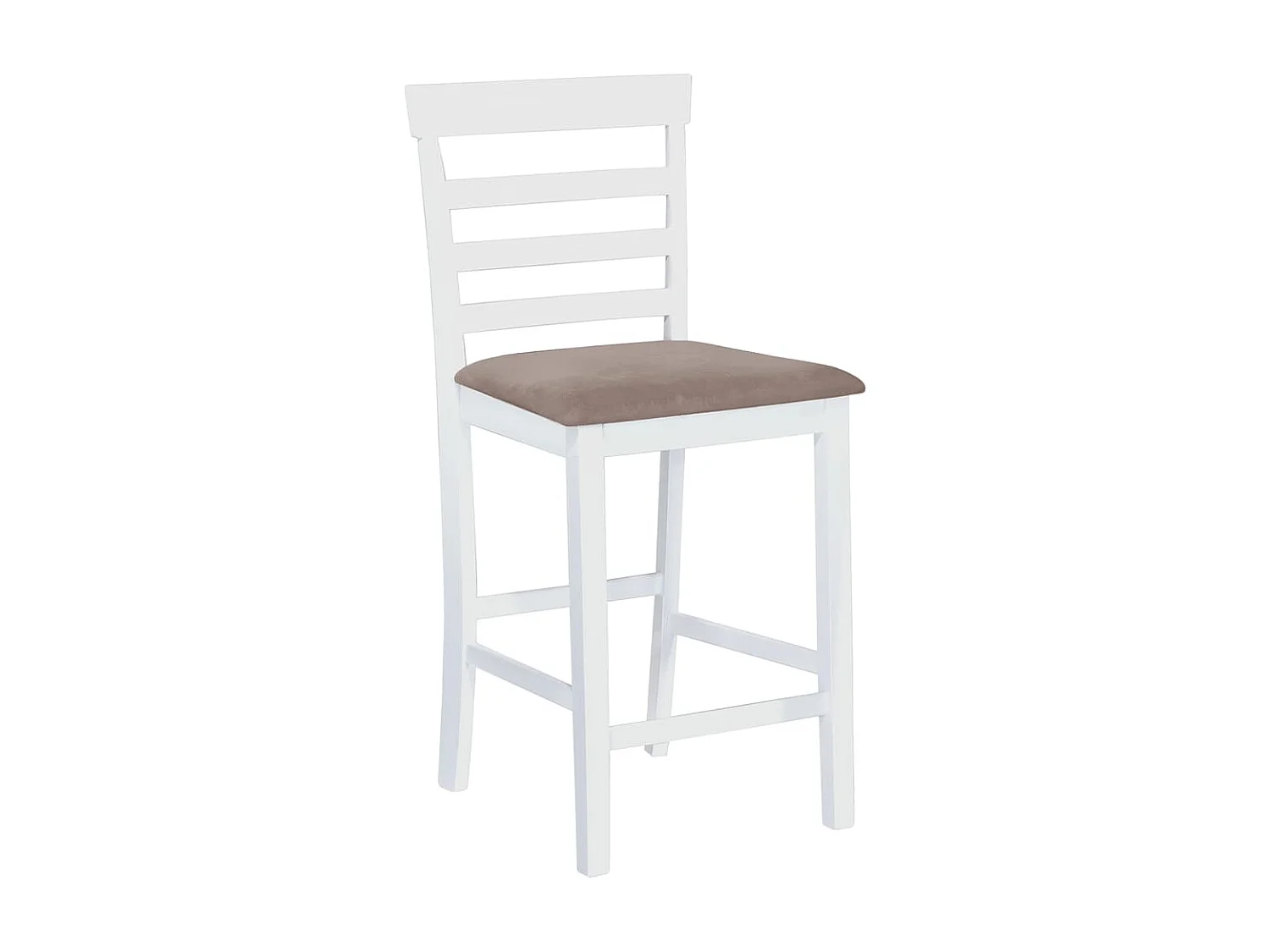 Tabourets de bar lot de 2 blanc tissu SEF24279