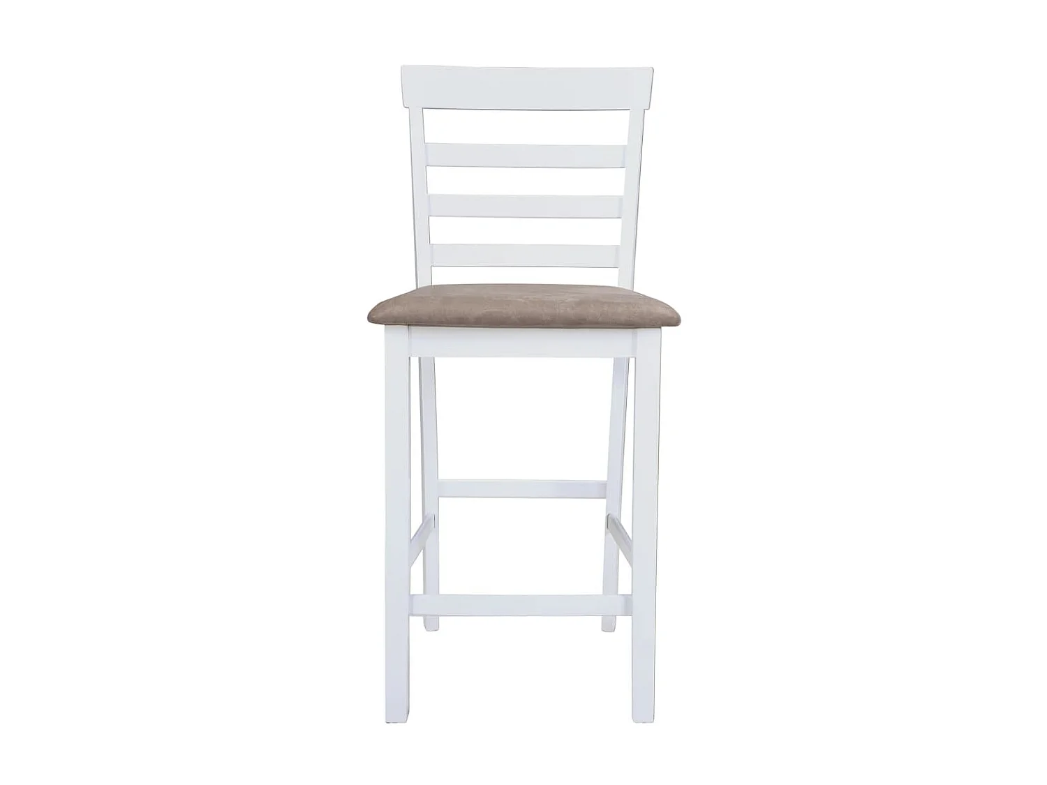 Tabourets de bar lot de 2 blanc tissu SEF24279