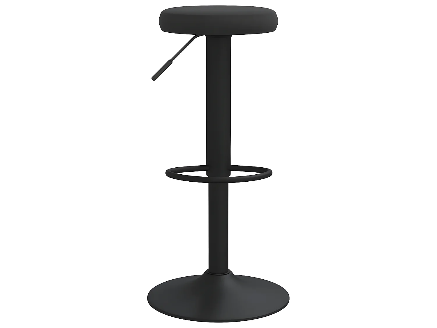 Juego de 2 Taburetes de cocina terciopelo negro ES39184