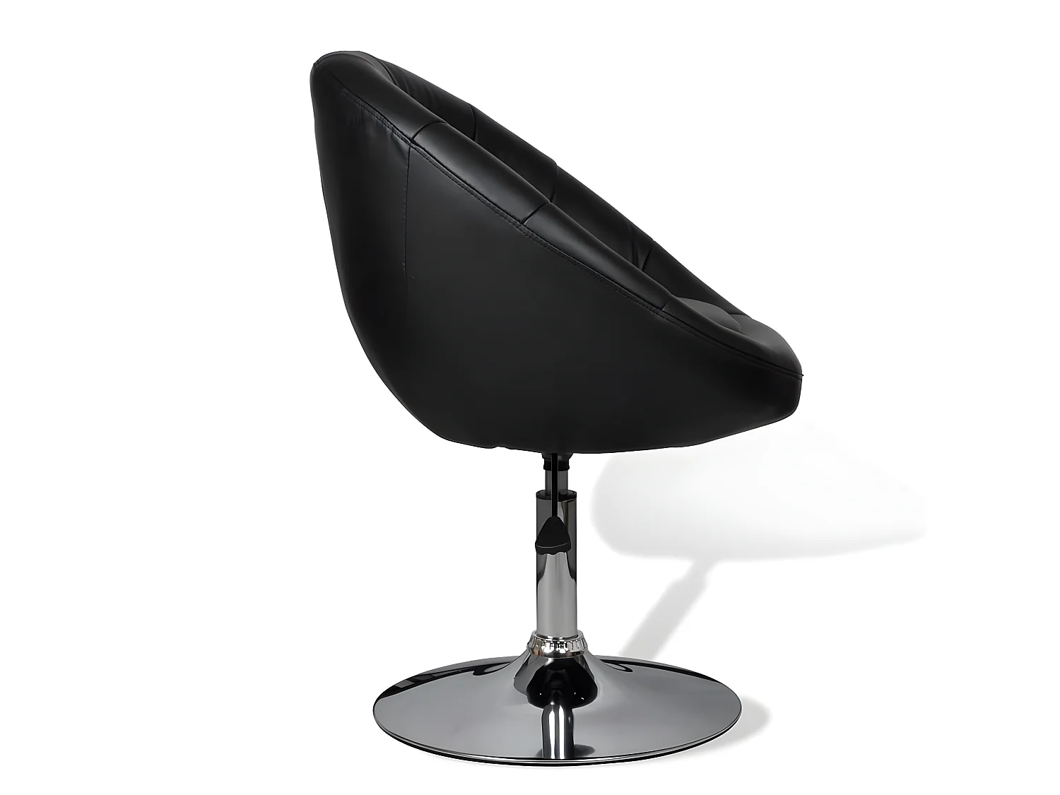 Tabourets de bar lot de 2 noir similicuir SEF88730