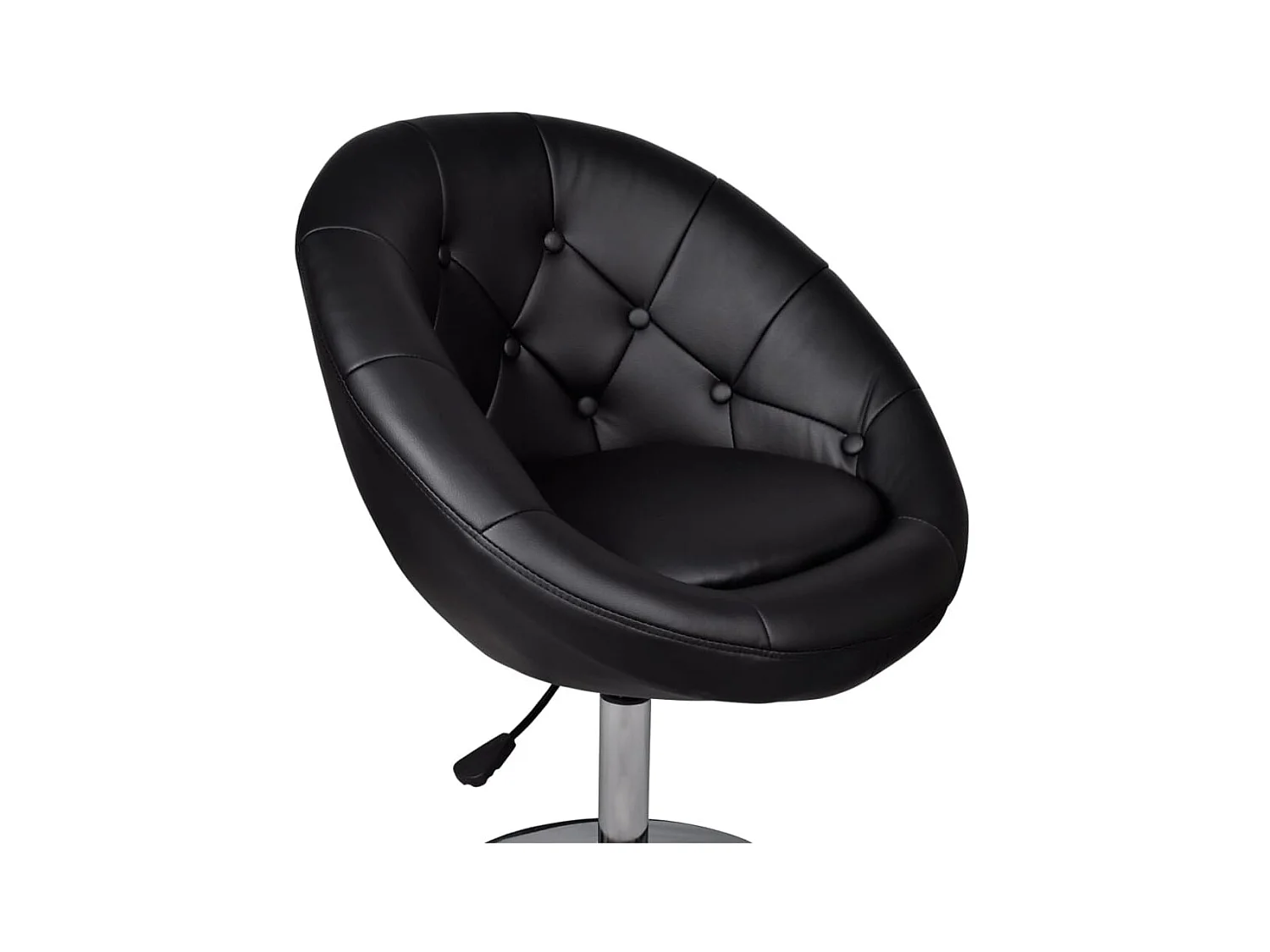 Tabourets de bar lot de 2 noir similicuir SEF88730