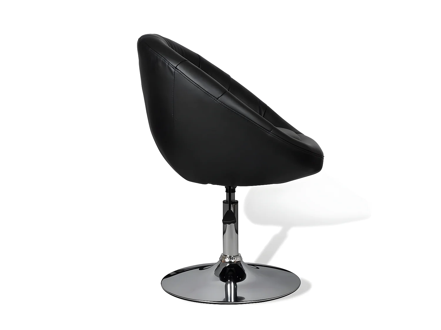 Tabourets de bar lot de 2 noir similicuir SEF88730