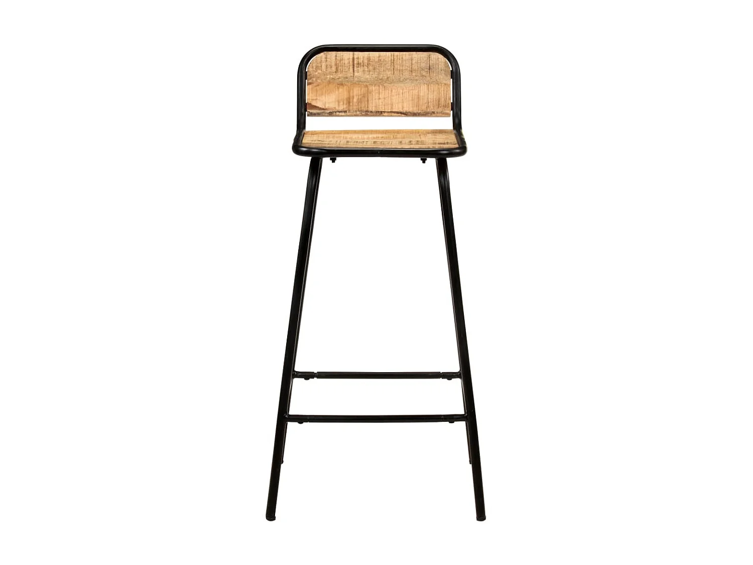 Tabourets de bar lot de 2 bois de manguier solide SEF52489