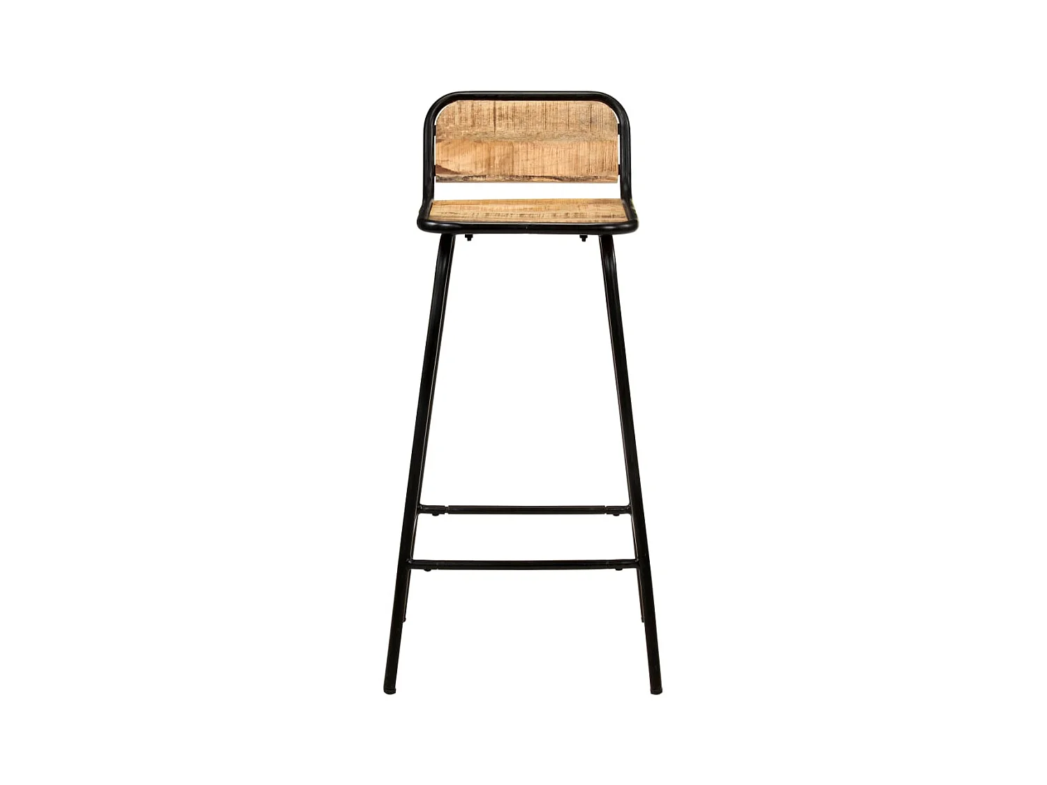 Tabourets de bar lot de 2 bois de manguier solide SEF52489