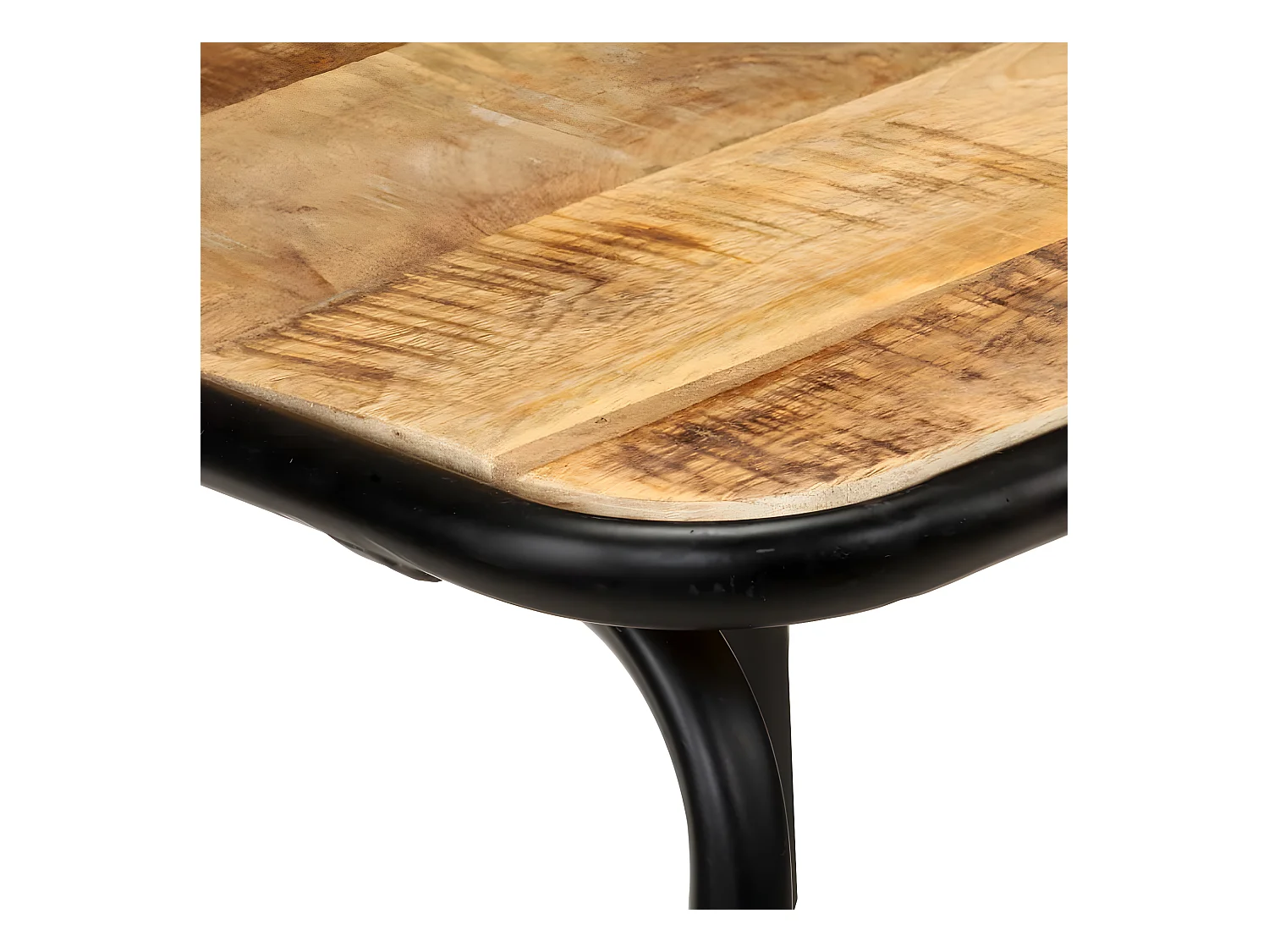Tabourets de bar lot de 2 bois de manguier solide SEF52489