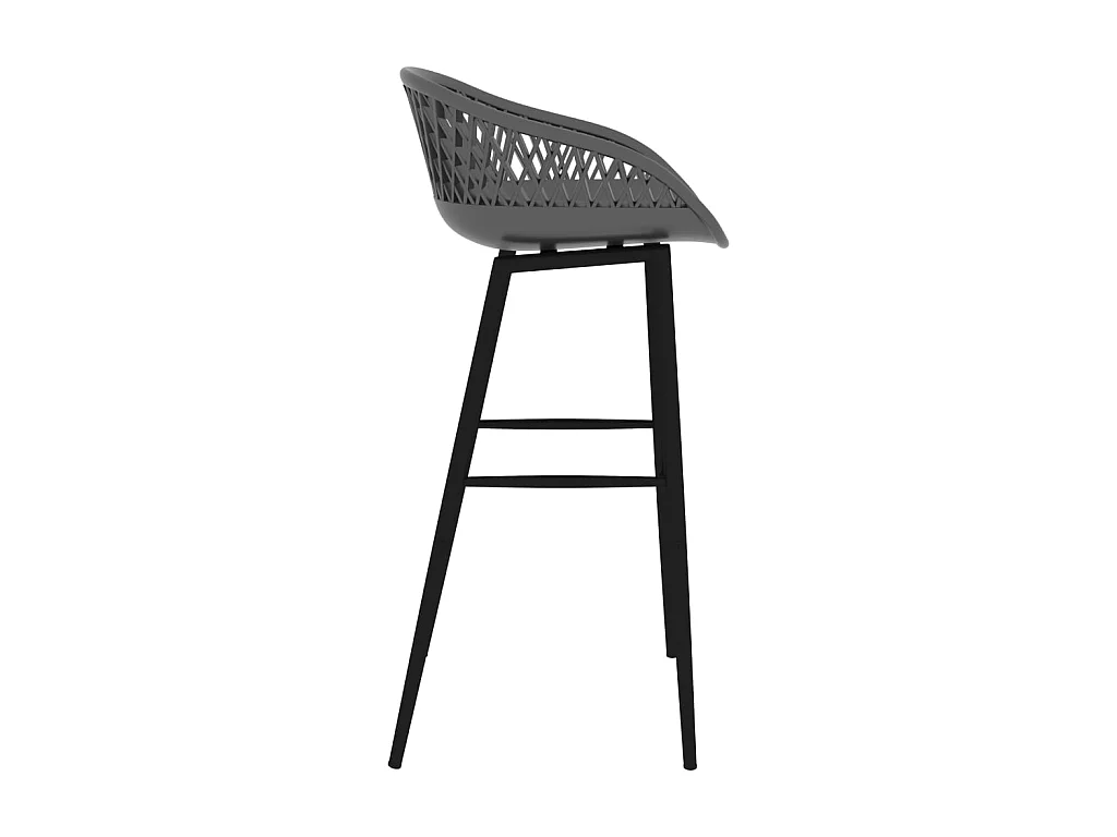 lot de 4 Tabourets de bar gris LSJ6236
