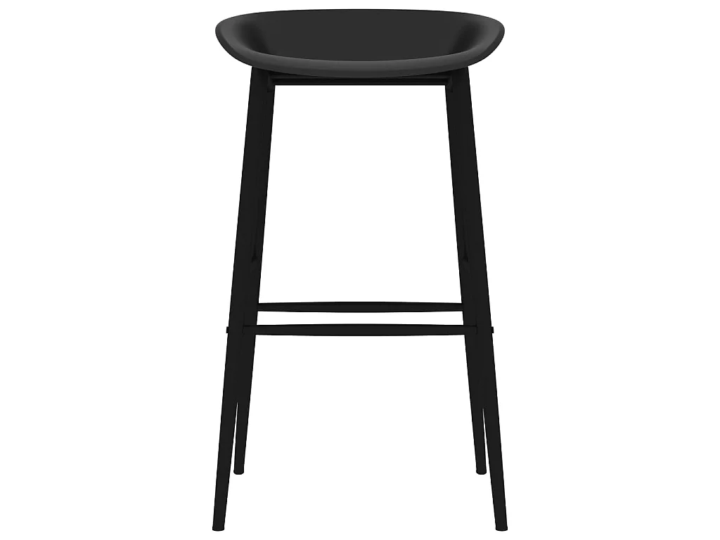 lot de 2 Tabourets de bar noir LSJ1677
