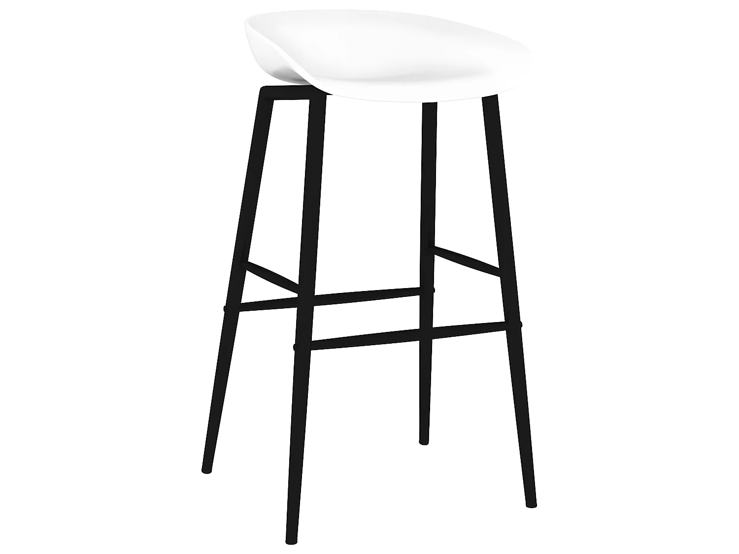 Barstoelen 4 st wit NL683651