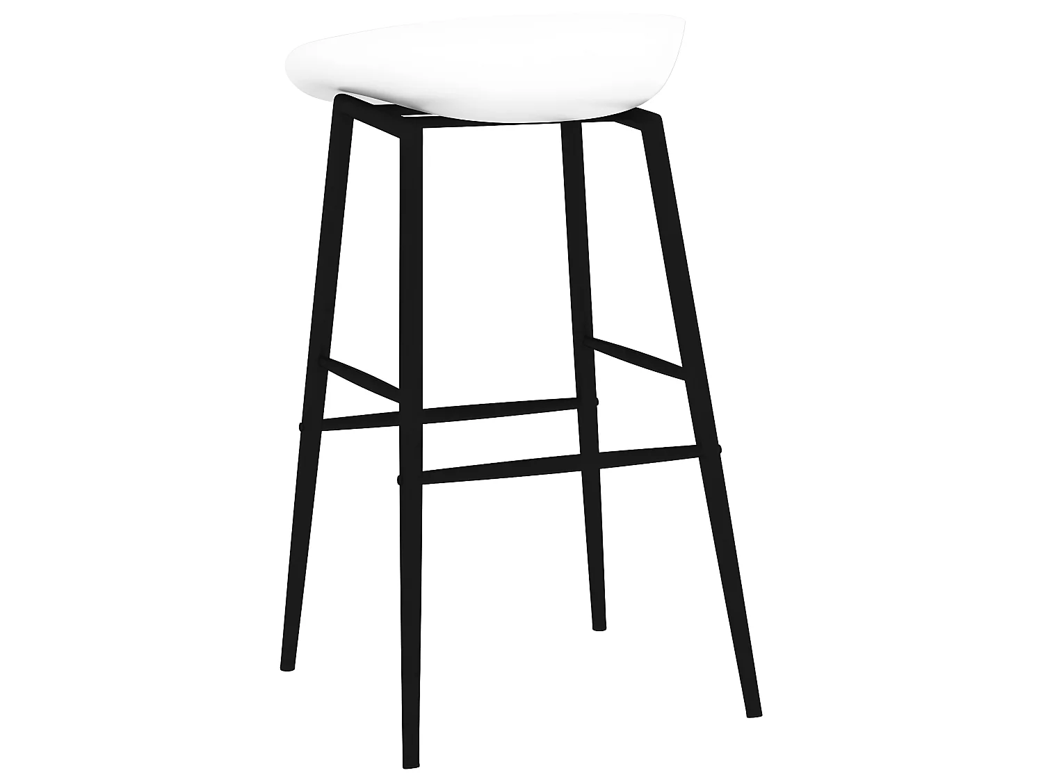 Barstoelen 4 st wit NL683651