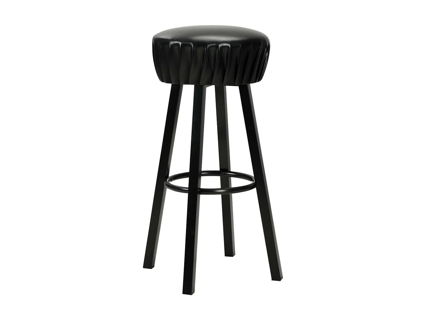 Barstoelen 2 st kunstleer zwart NL262413