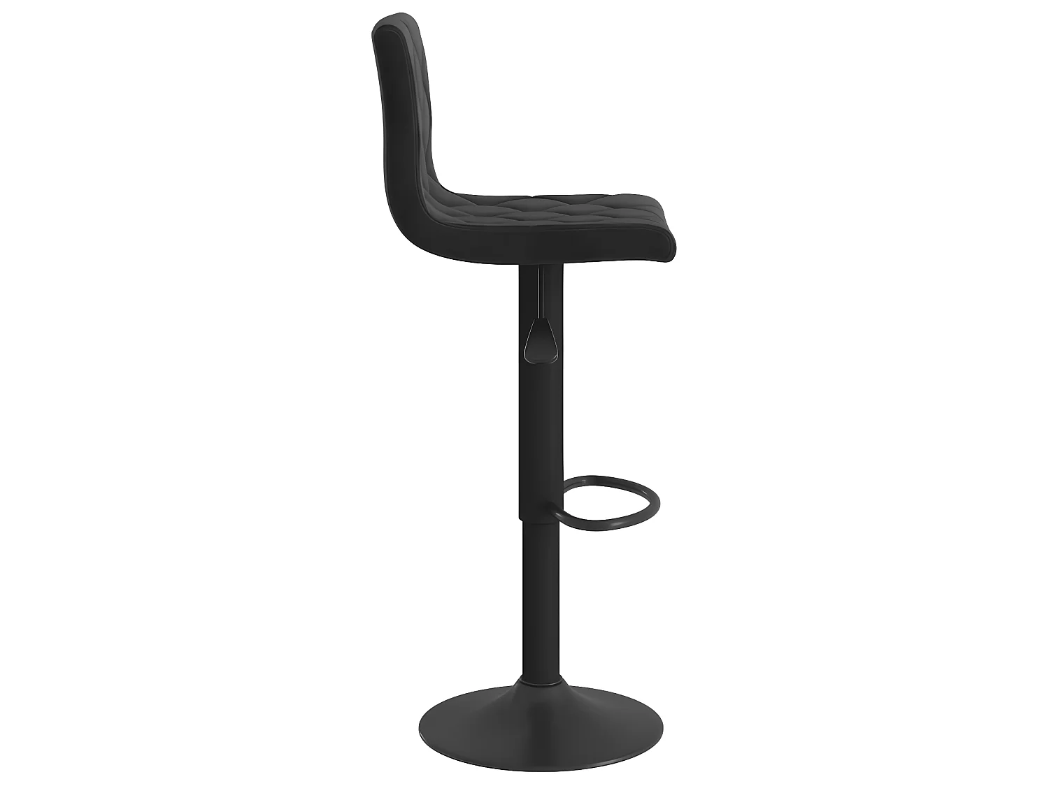 lot de 2 Tabourets de bar Noir Velours SSA9952