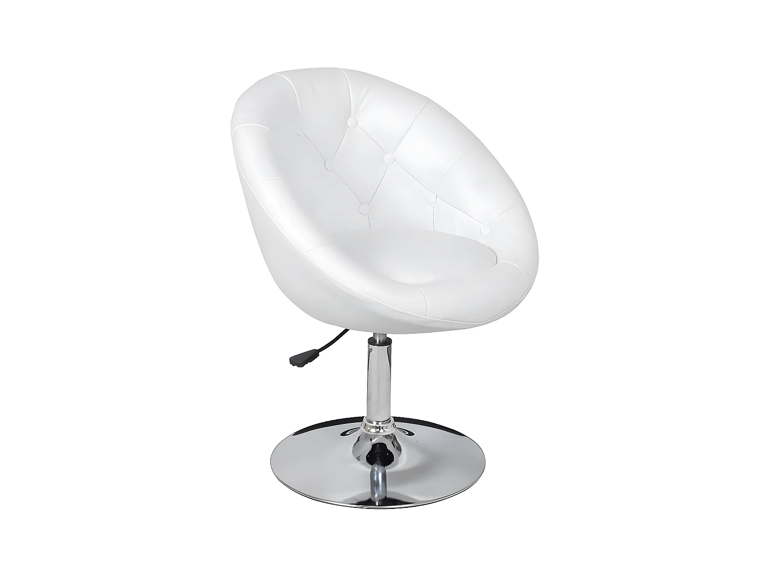 Tabourets de bar lot de 2 blanc similicuir SEF54819