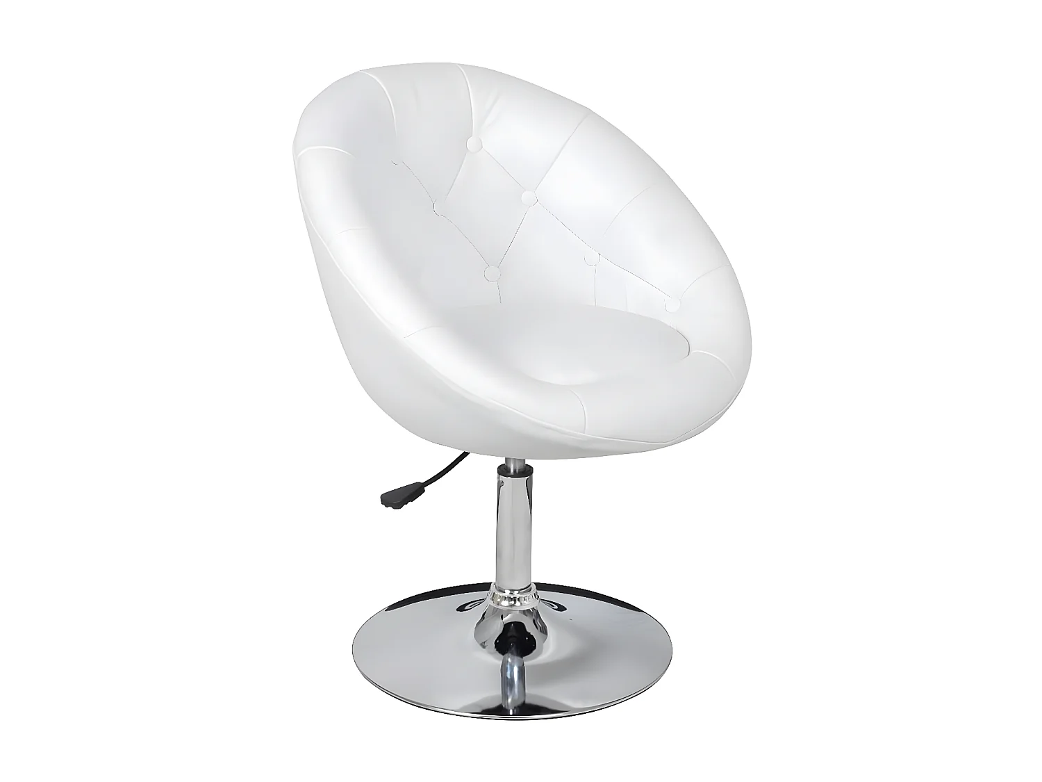 Tabourets de bar lot de 2 blanc similicuir SEF54819