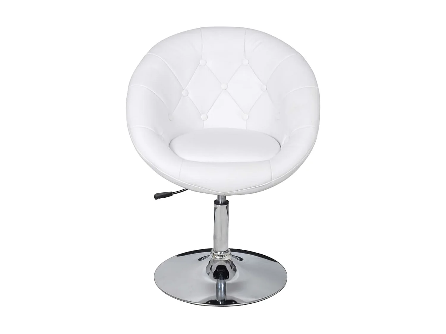 Tabourets de bar lot de 2 blanc similicuir SEF54819