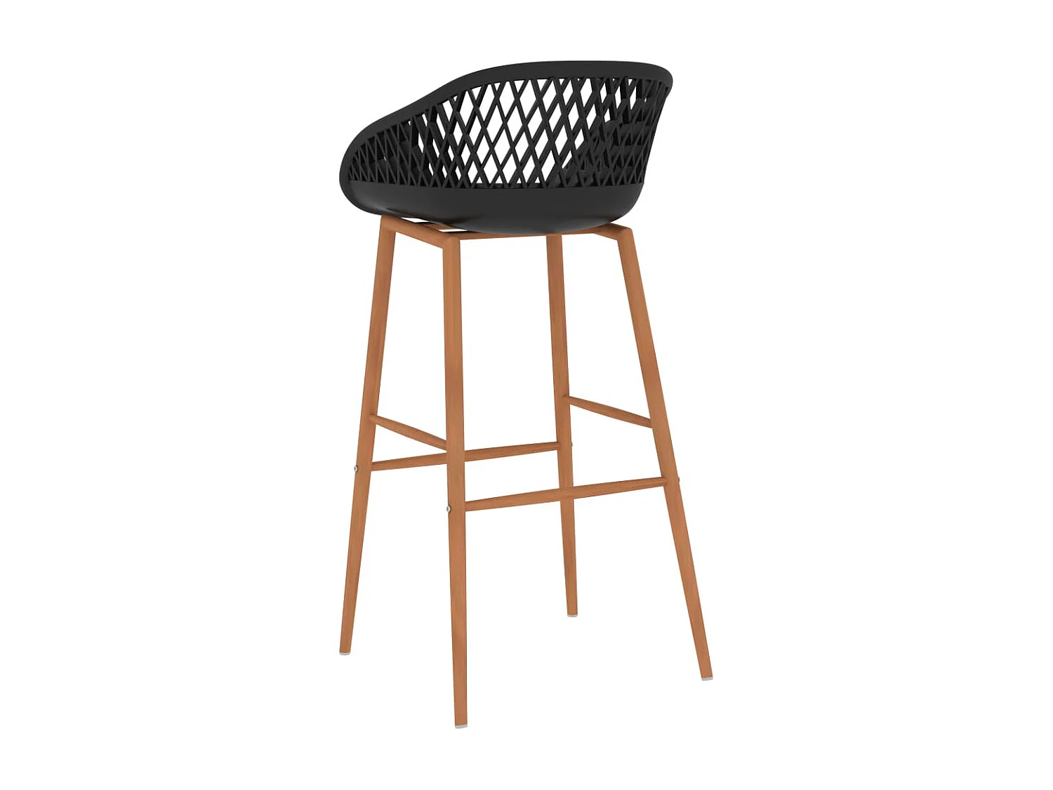 Tabourets de bar lot de 4 noir SEF96363