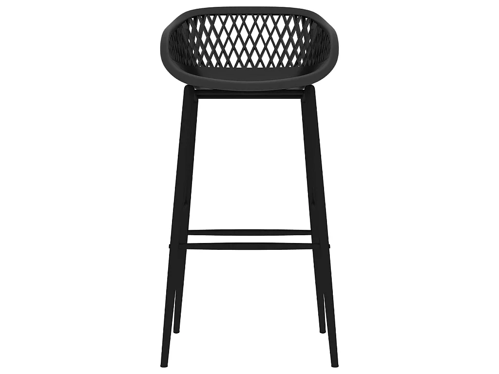 Juego de 4 Taburetes de cocina negro ES20341