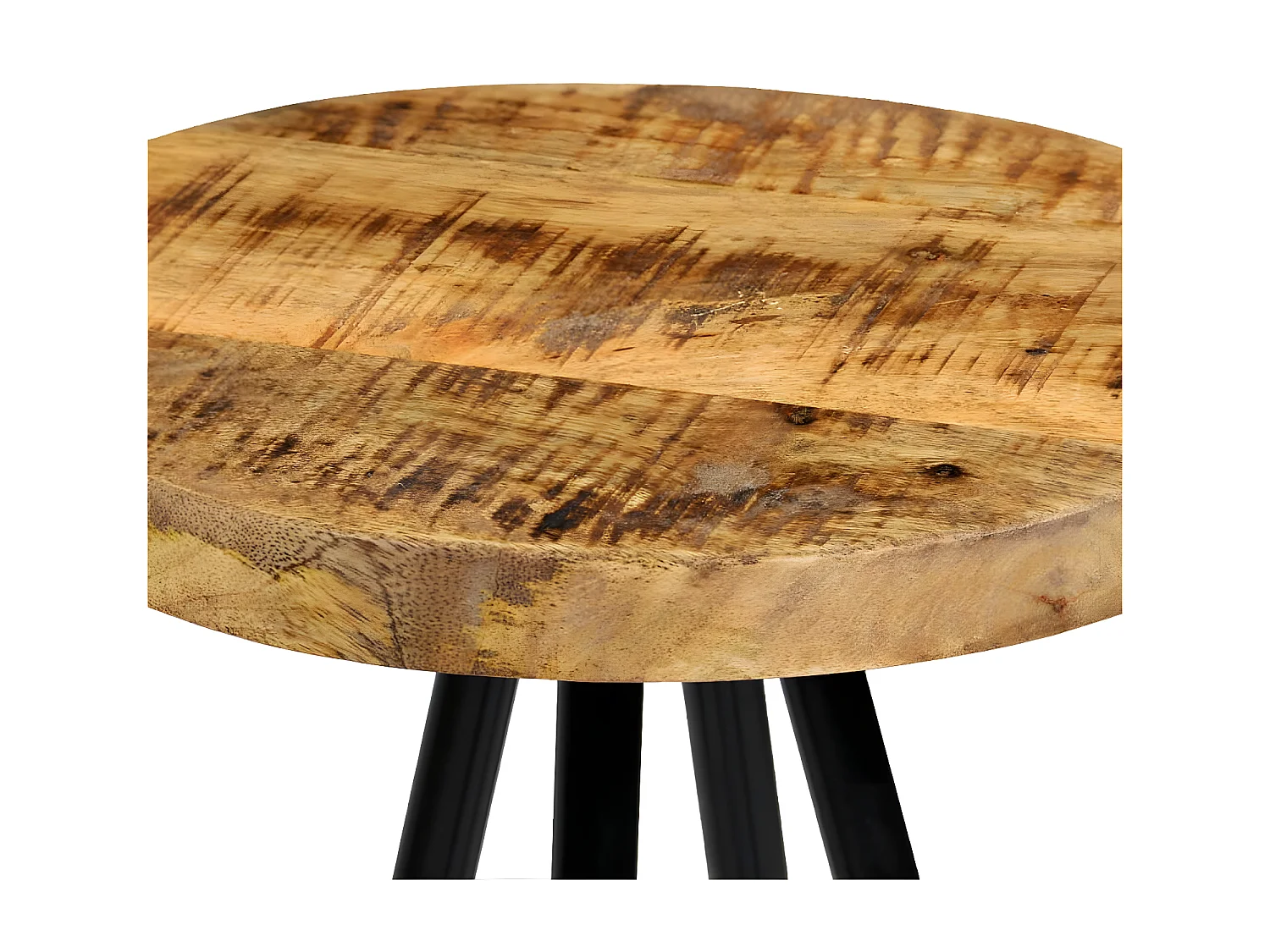 Tabourets de bar lot de 4 bois de manguier solide SEF96987