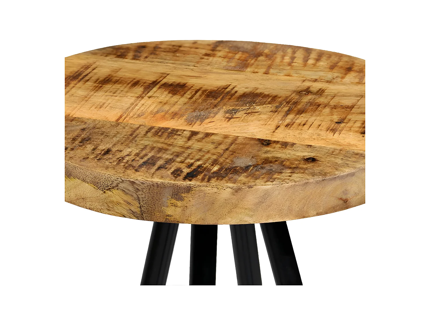 Tabourets de bar lot de 4 bois de manguier solide SEF96987