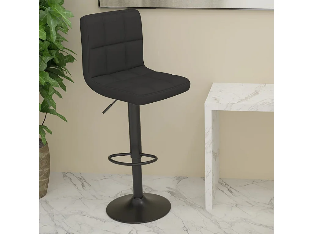 Tabouret de bar Noir Tissu SSA9430