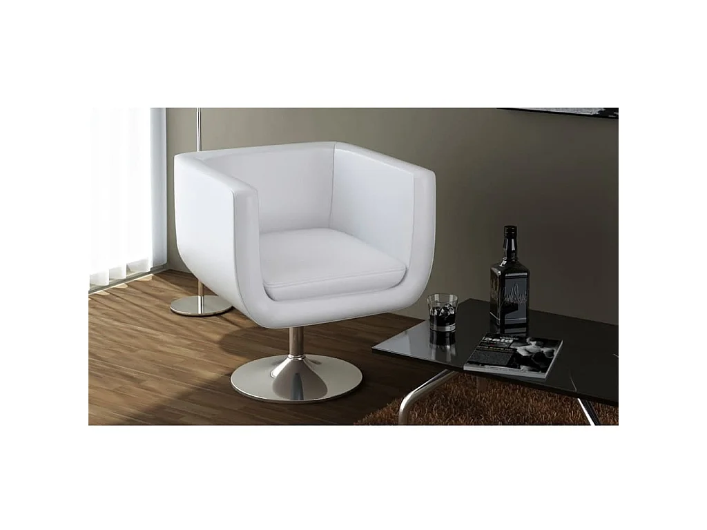 Tabouret de bar Blanc Similicuir SEF30702