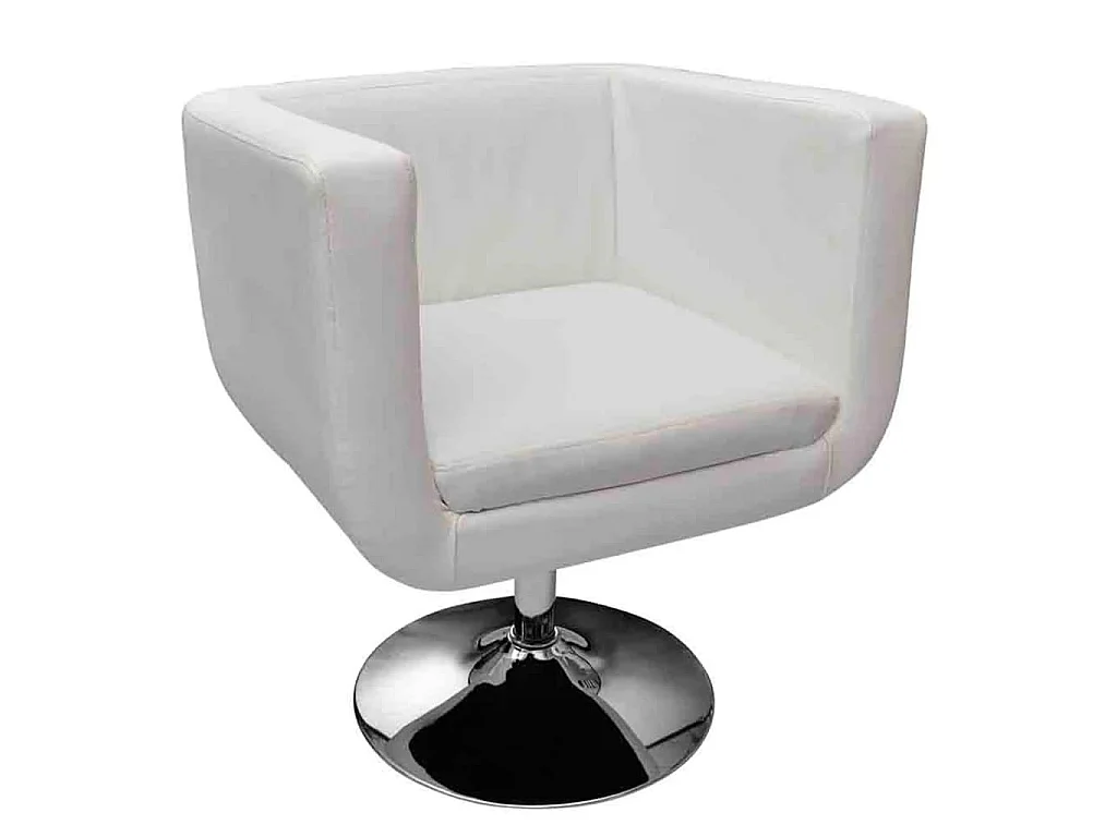 Tabouret de bar Blanc Similicuir SEF30702