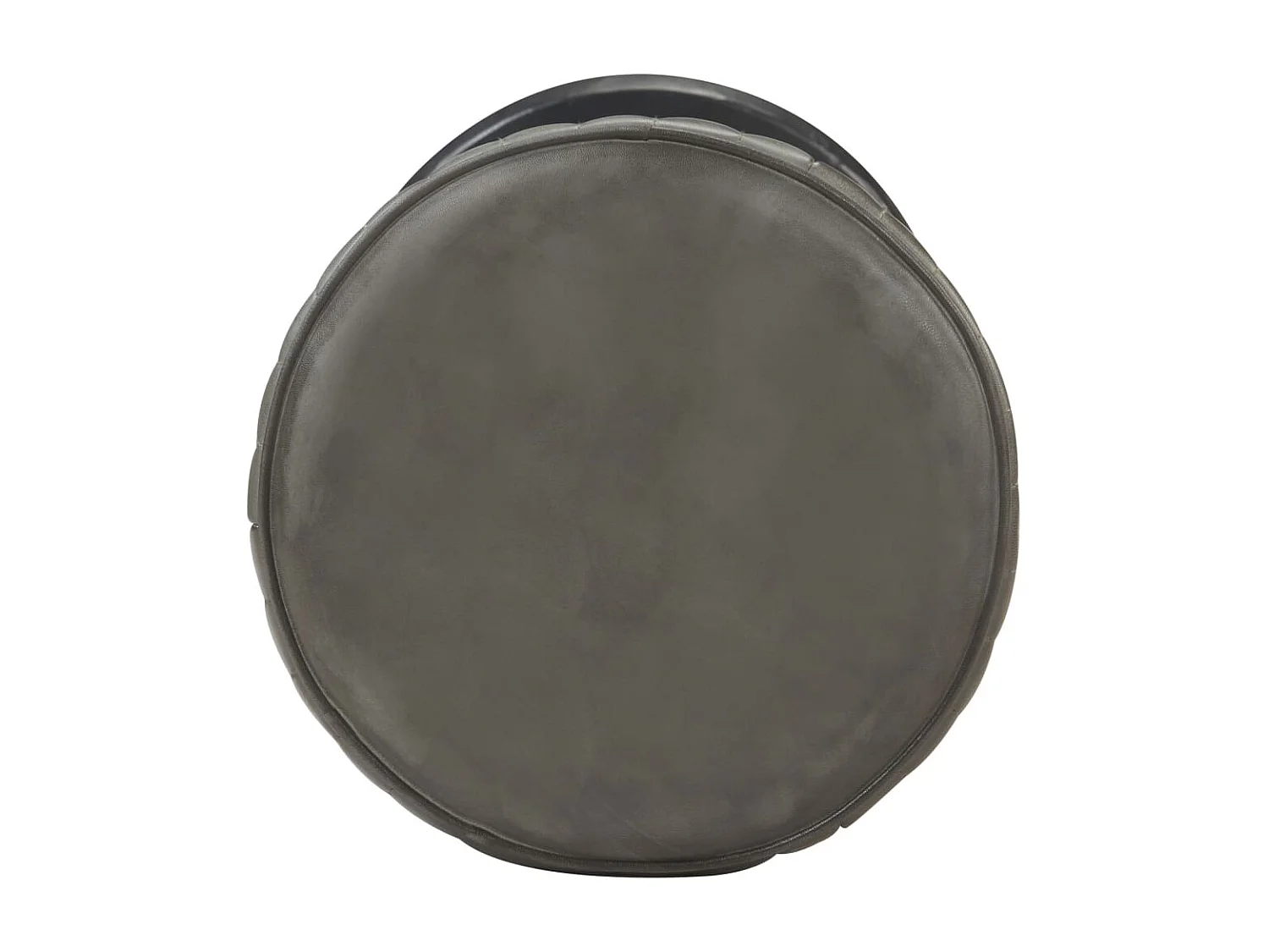 Tabouret de bar Gris Cuir véritable SSA1502