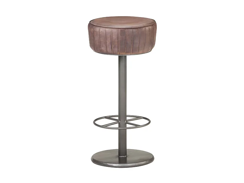 Tabouret de bar Marron Cuir véritable SSA8579