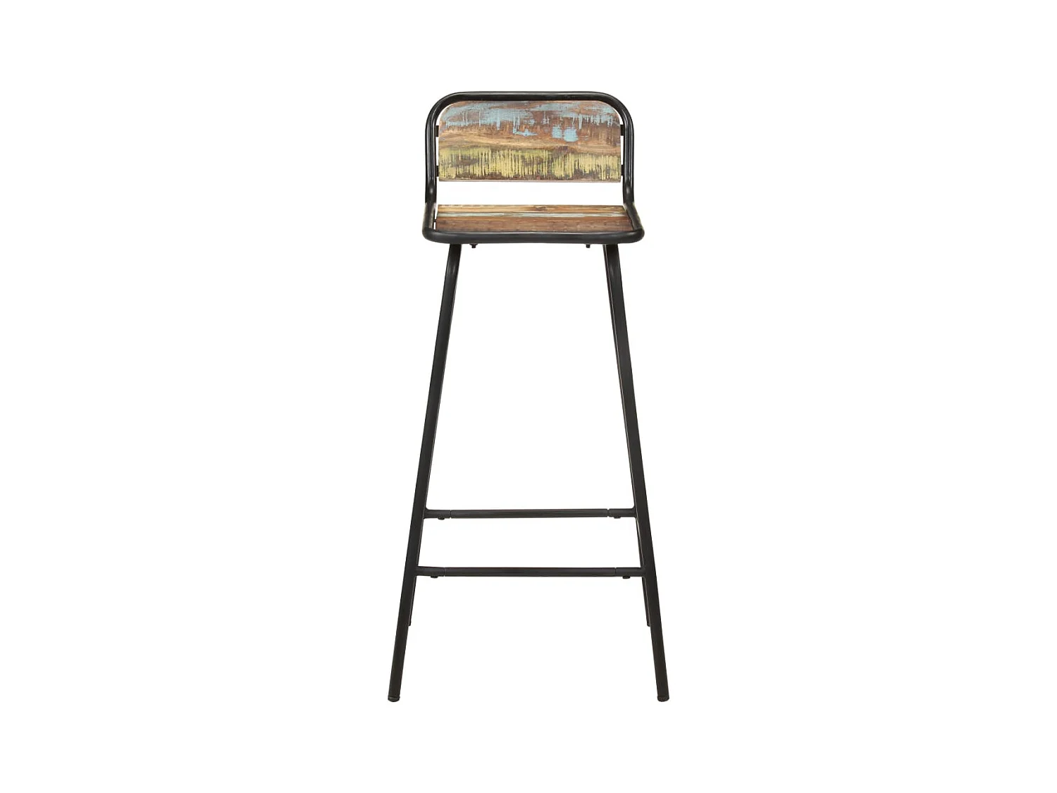 Tabourets de bar lot de 4 bois de récupération solide SEF93077