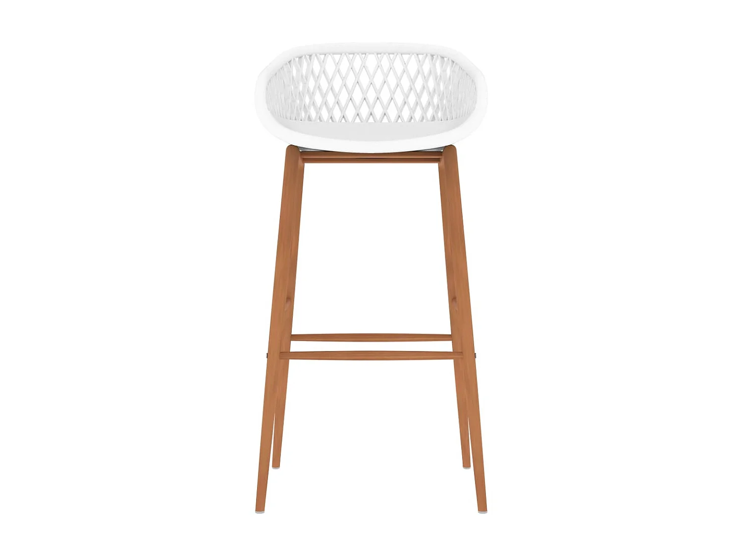 lot de 2 Tabourets de bar blanc LSJ8921