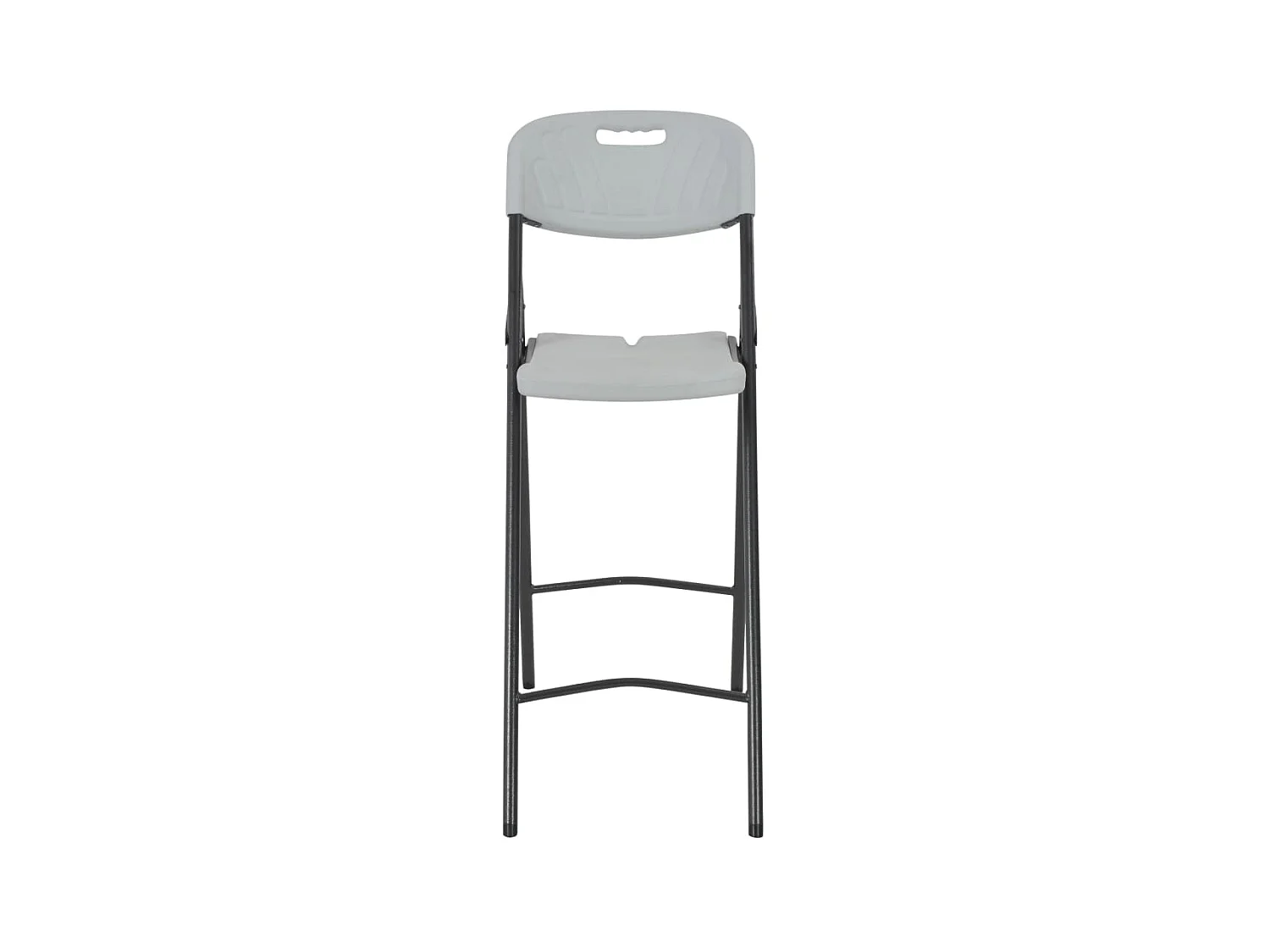 Barstoelen inklapbaar 2 st HDPE en staal wit NL284372