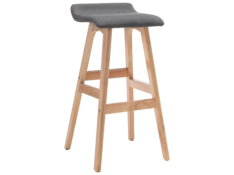Tabouret de bar Gris foncé Tissu SEF34652