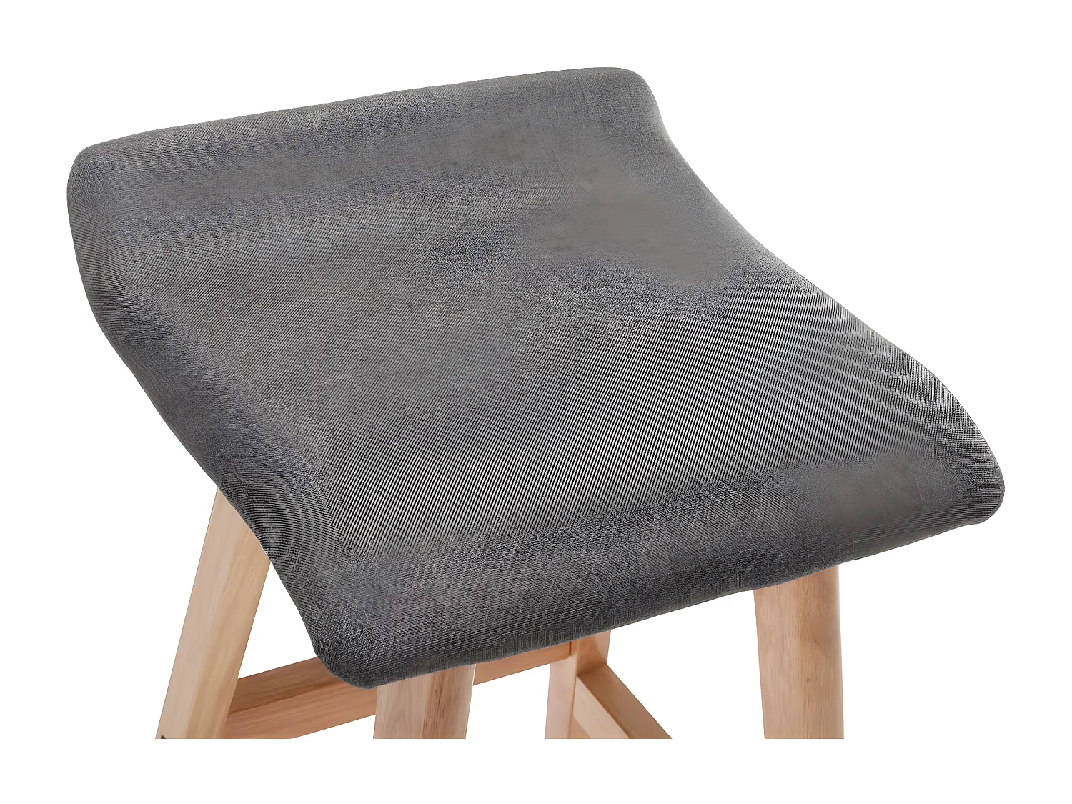 Tabouret de bar Gris foncé Tissu SEF34652