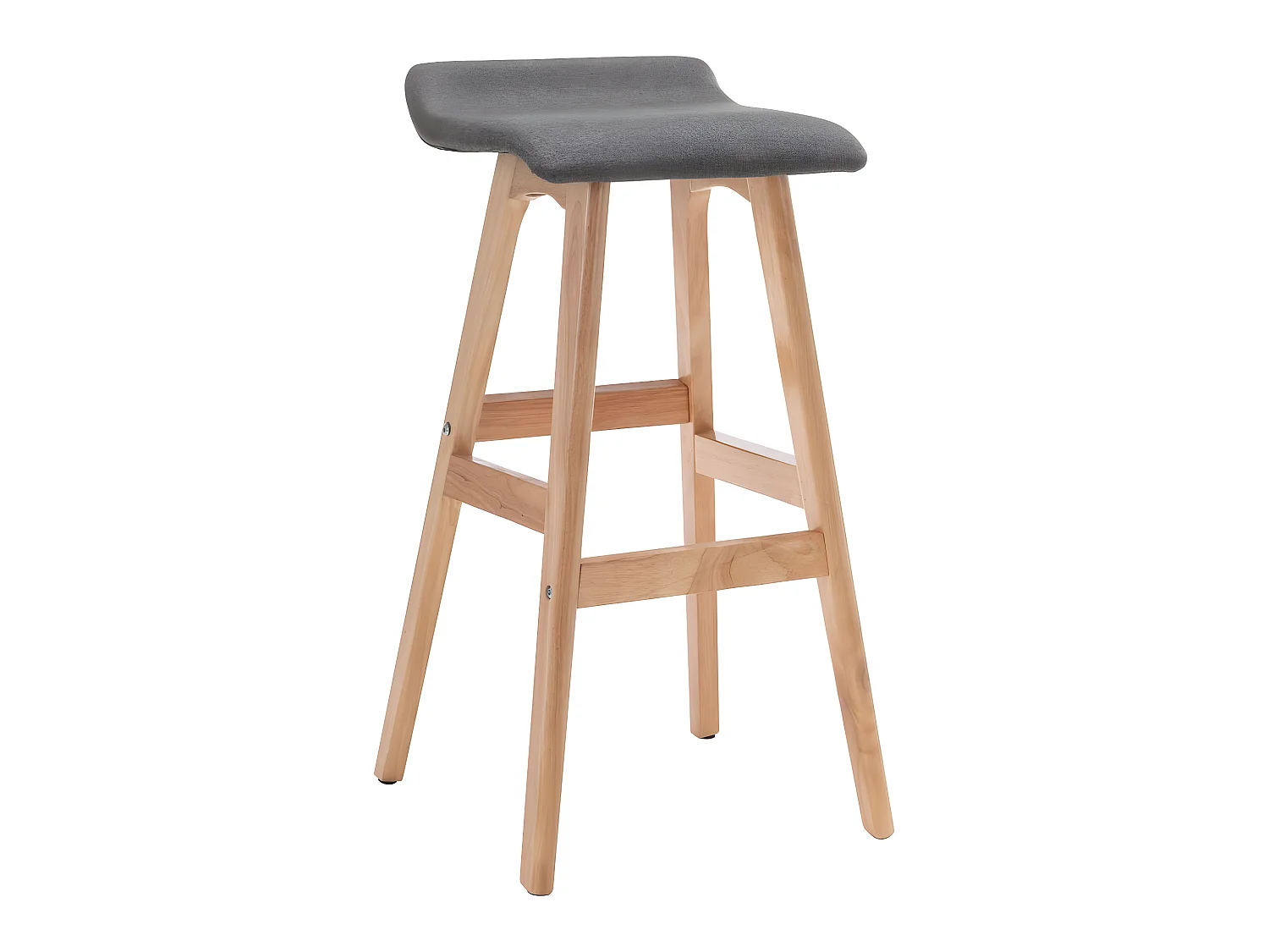 Tabouret de bar Gris foncé Tissu SEF34652