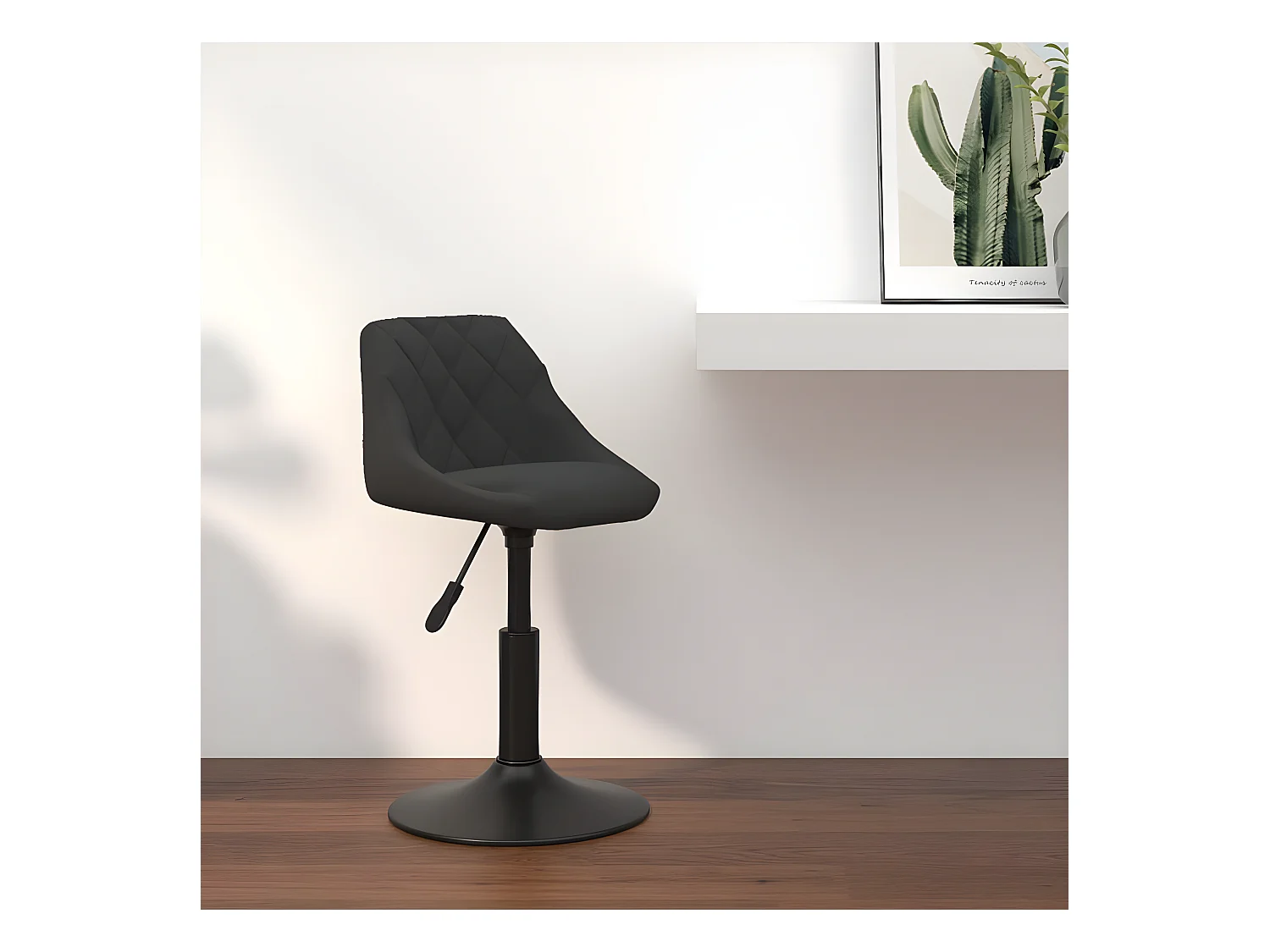 Tabouret de bar Noir Velours SSA8439