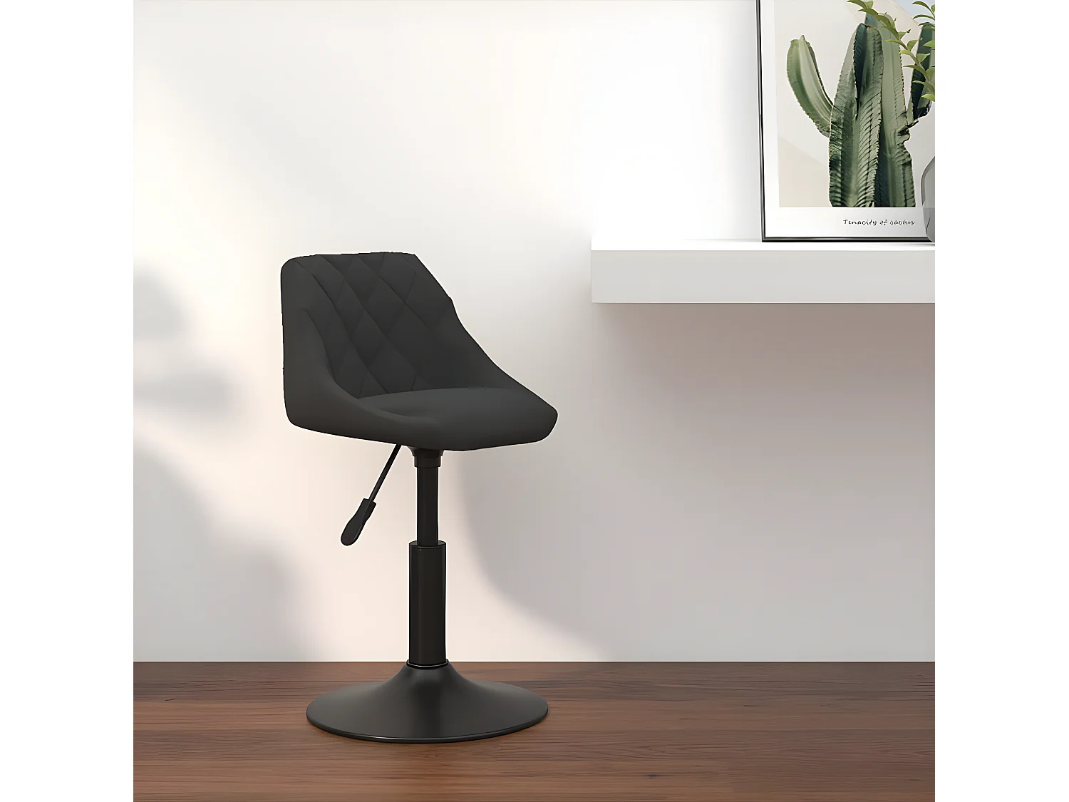 Tabouret de bar Noir Velours SSA8439