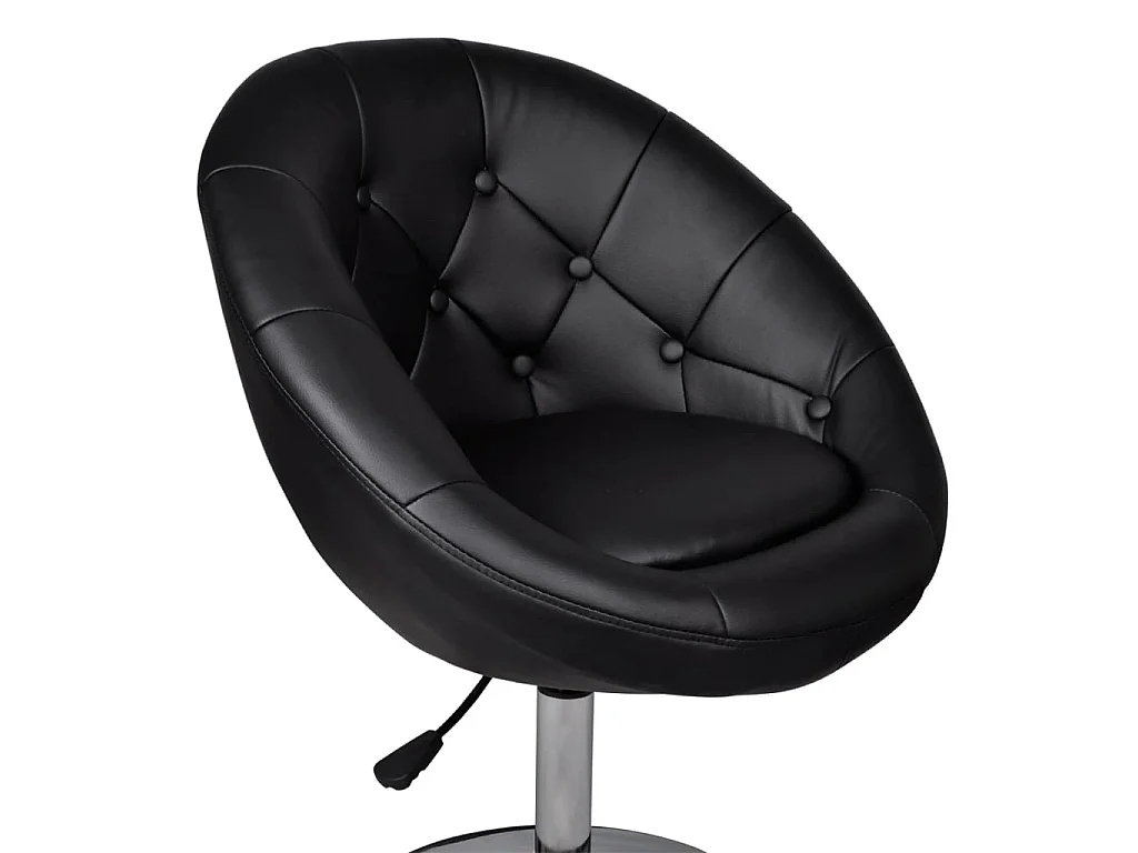 Tabouret de bar Noir Similicuir SEF43845