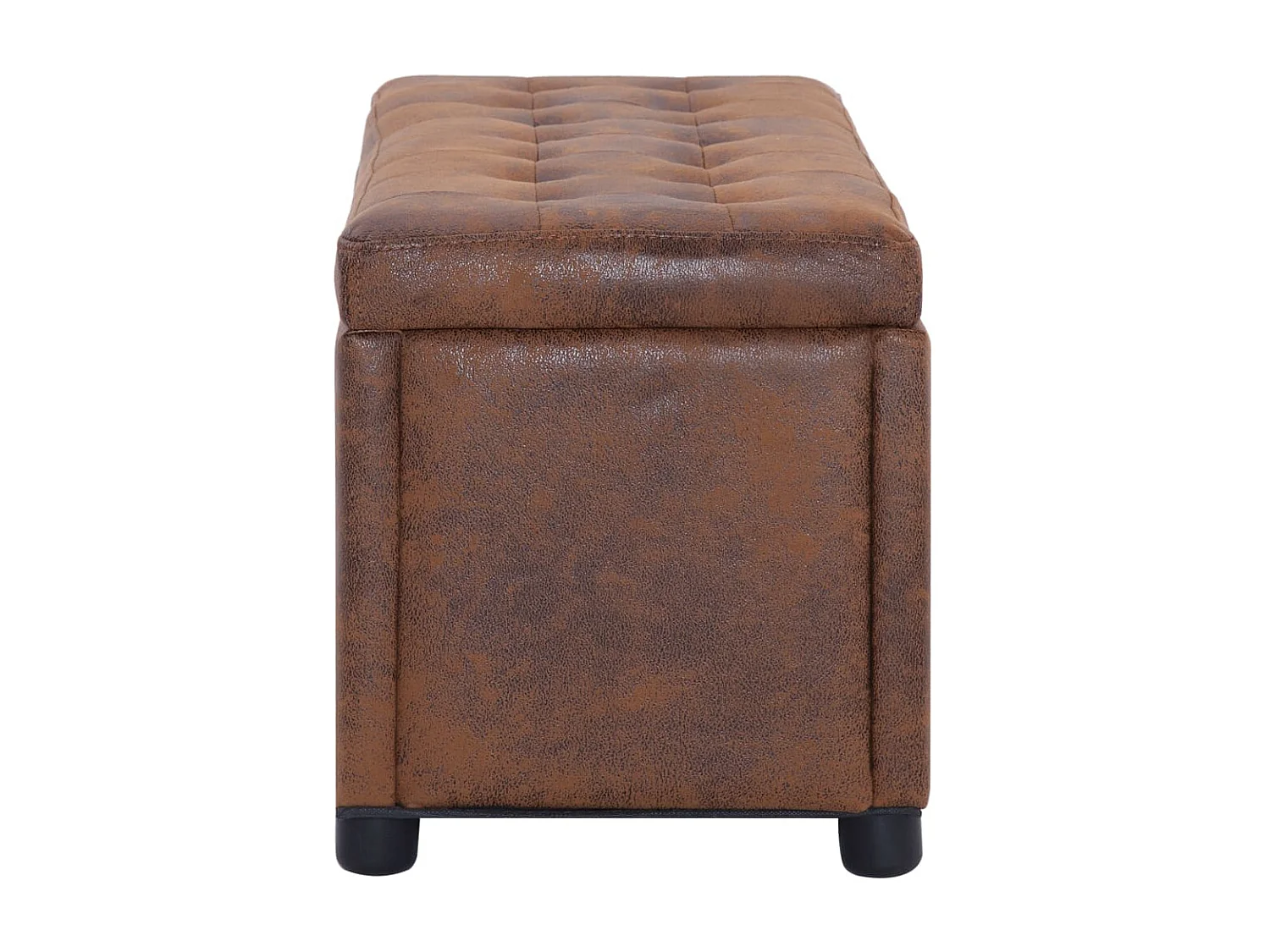 Opberghocker 87,5 cm kunstsuède bruin NL263041