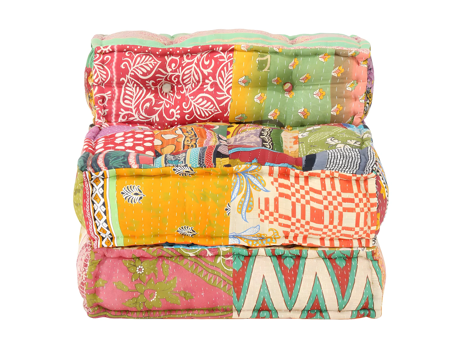 Pouf modulaireuf Patchwork Tissu BE23779