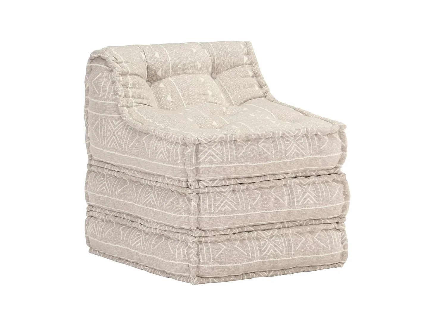Pouf modulaireuf Beige Tissu KLZ29872