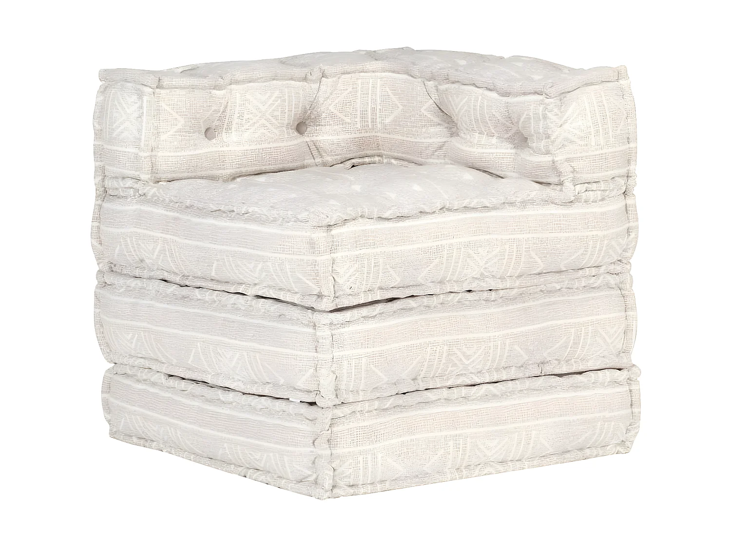 Pouf modulaireuf Beige Tissu KLZ88575