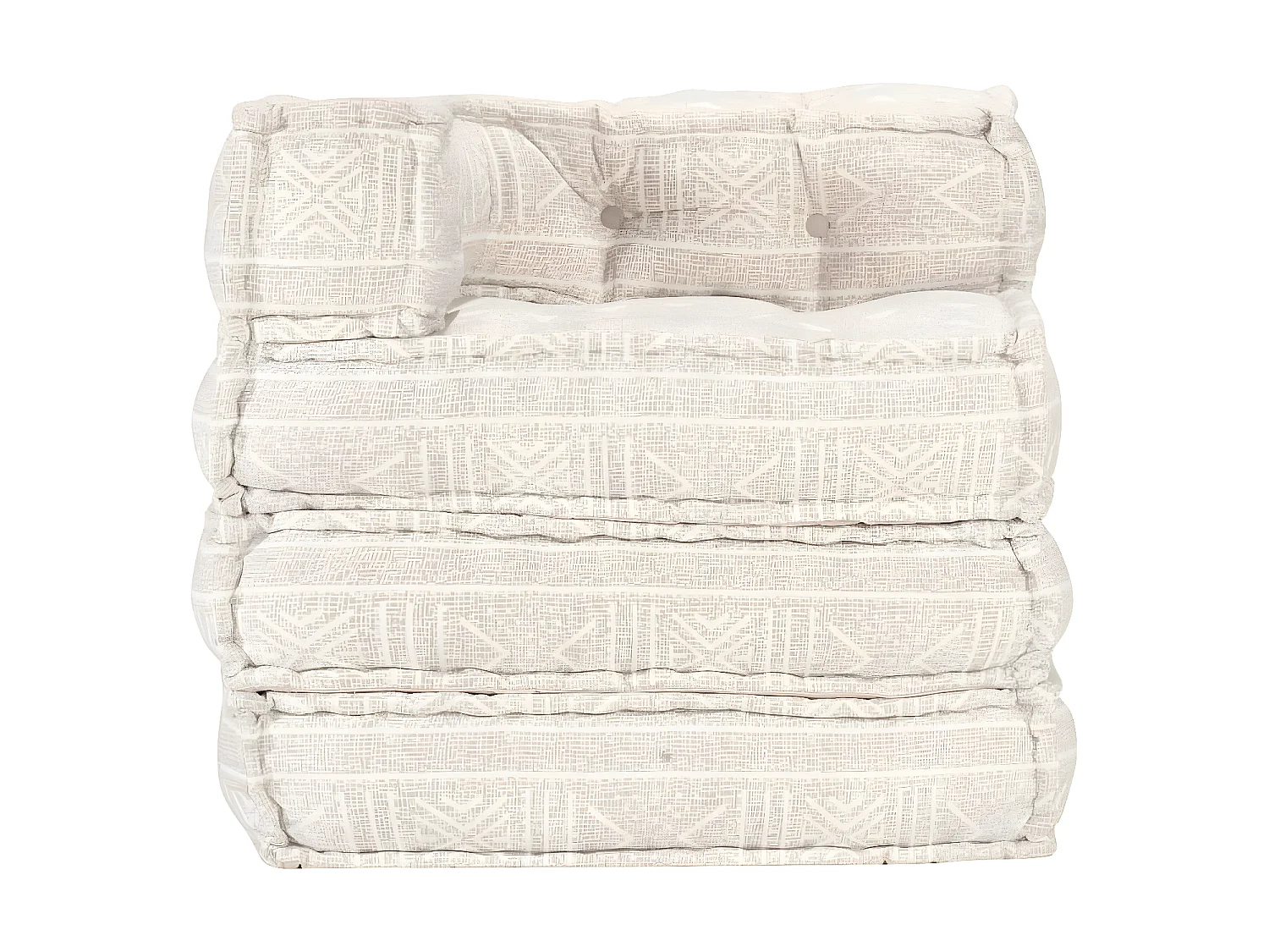 Pouf modulaireuf Beige Tissu KLZ88575