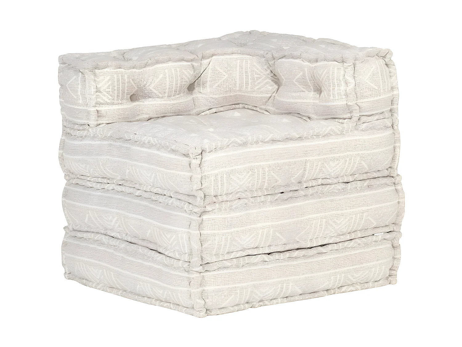 Pouf modulaireuf Beige Tissu KLZ88575