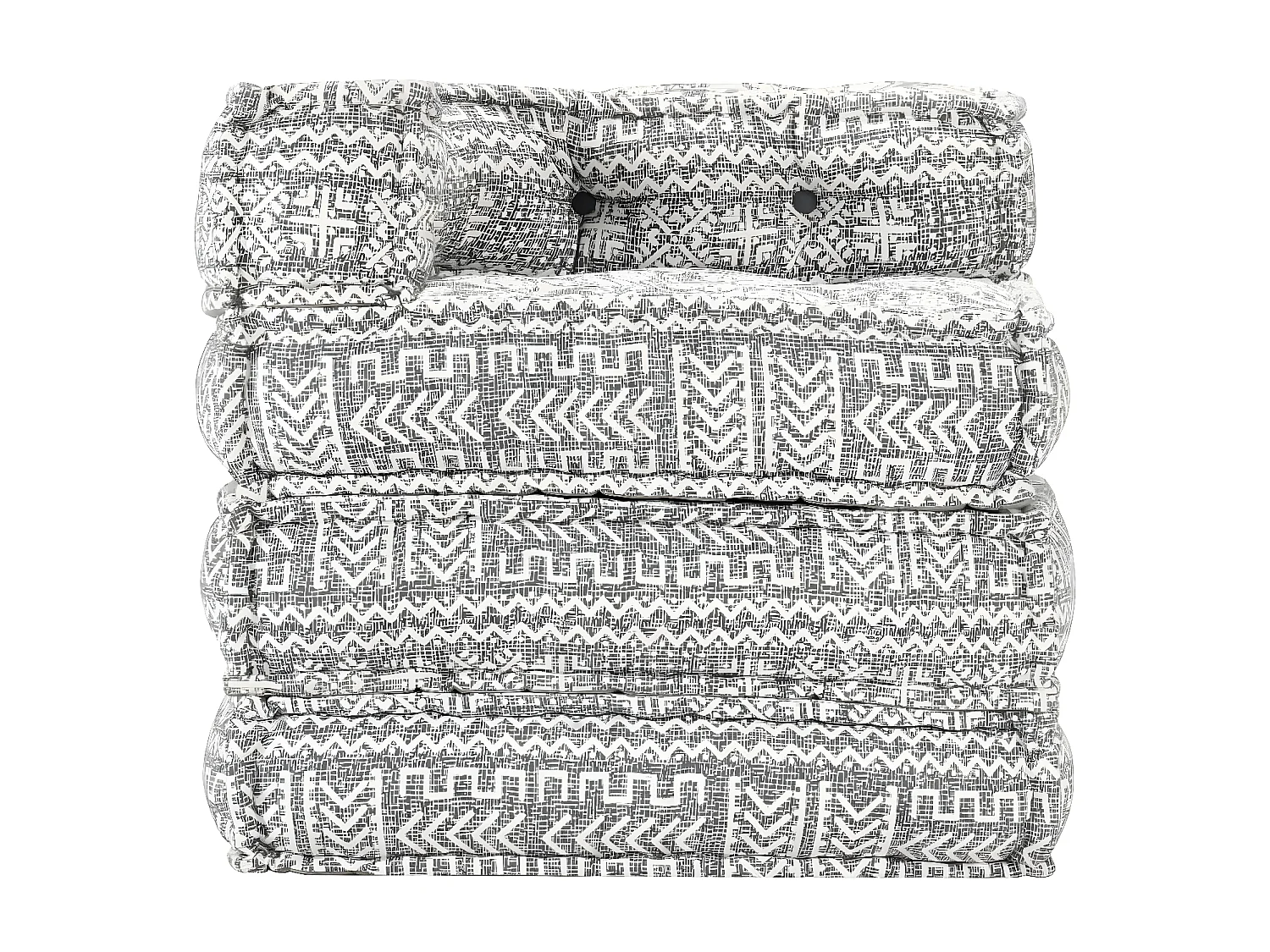 Poef modulair stof lichtgrijs NL370981