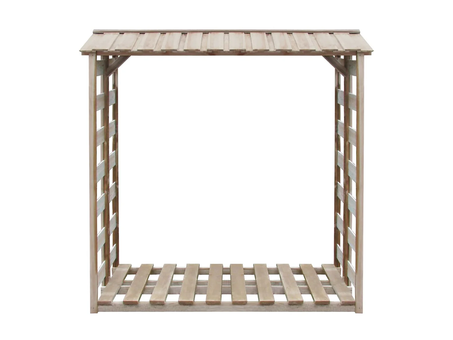 Abri bûches à bois de chauffage 150x90x176 cm Pin imprégné OFR59228 BonneVie Meuble