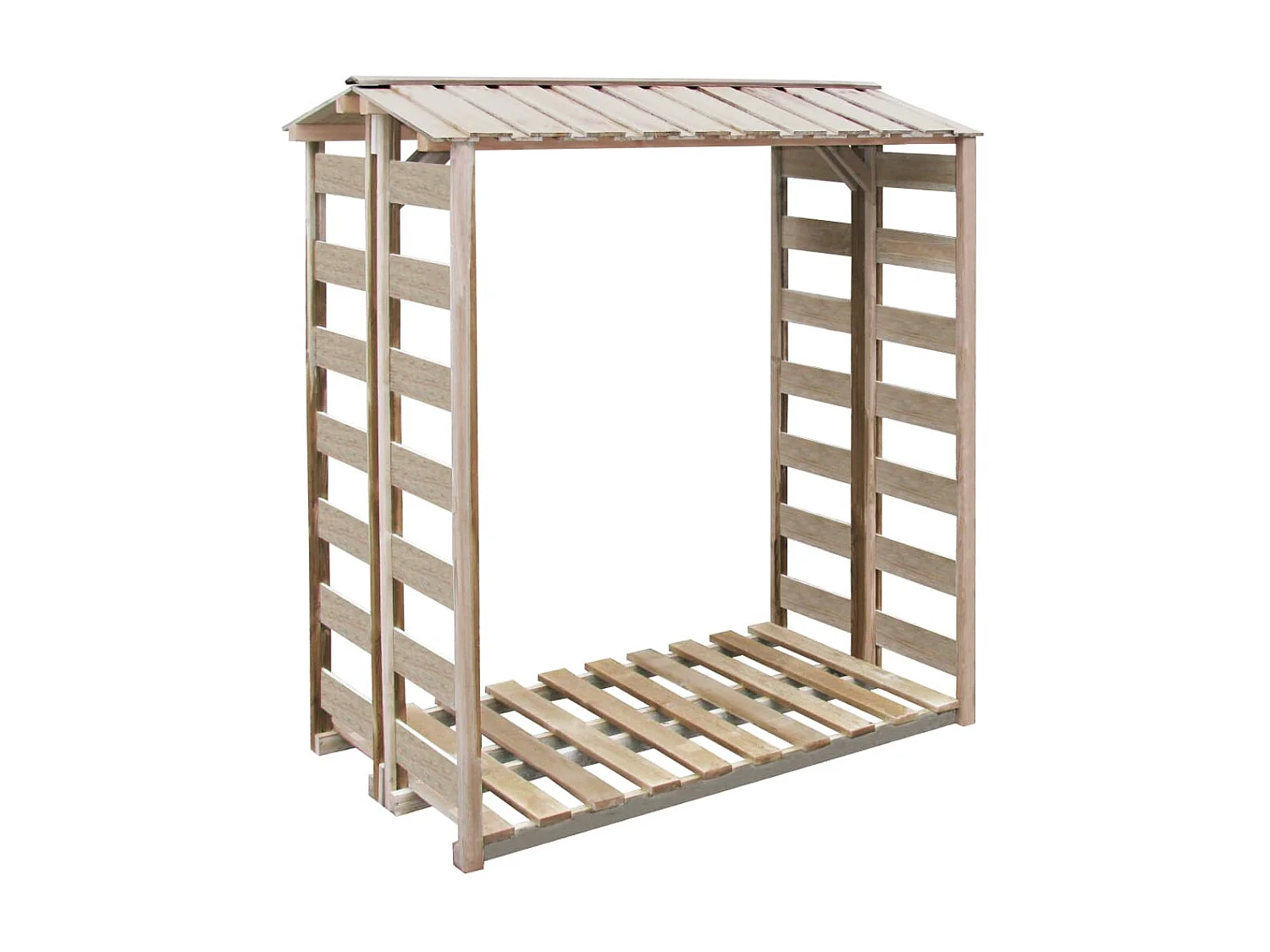 Abri bûches à bois de chauffage 150x90x176 cm Pin imprégné OFR59228 BonneVie Meuble