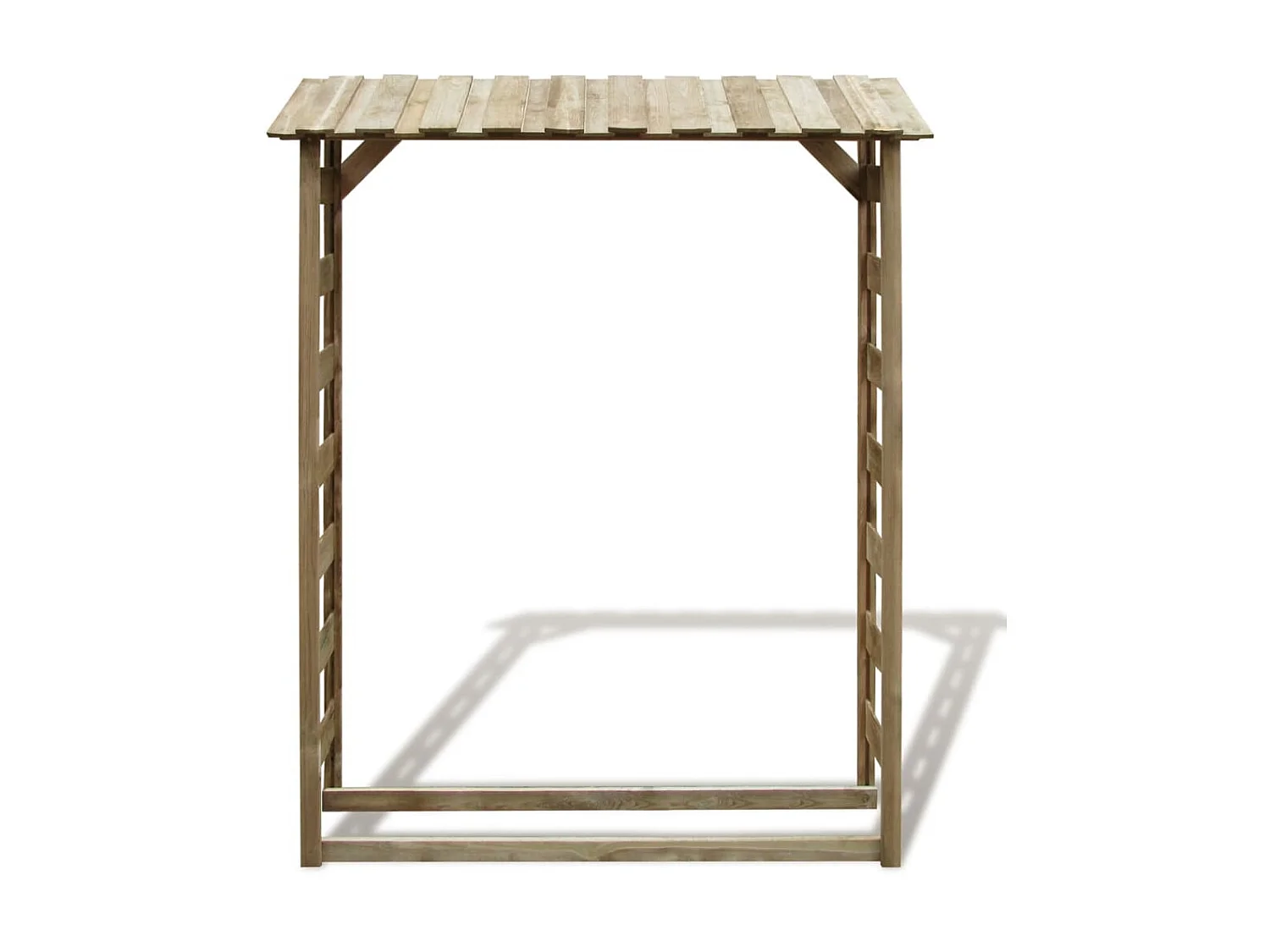 Abri bûches du bois de chauffage 150x44x176 cm Pin imprégné OFR53784 BonneVie Meuble