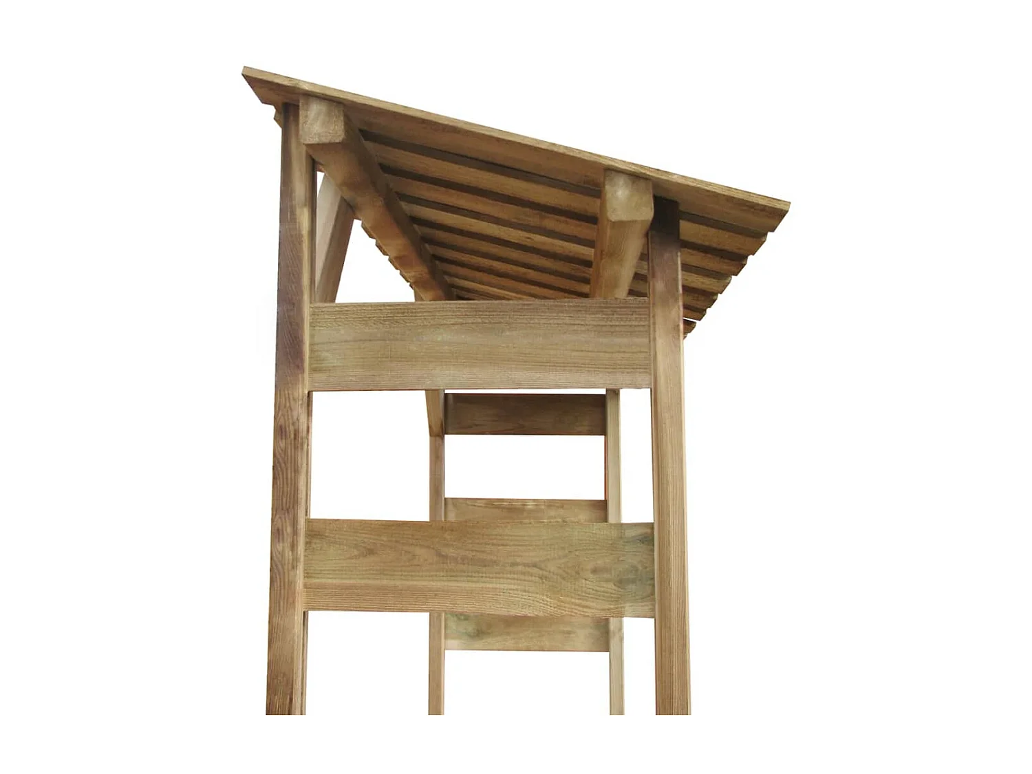 Abri bûches du bois de chauffage 150x44x176 cm Pin imprégné OFR53784 BonneVie Meuble