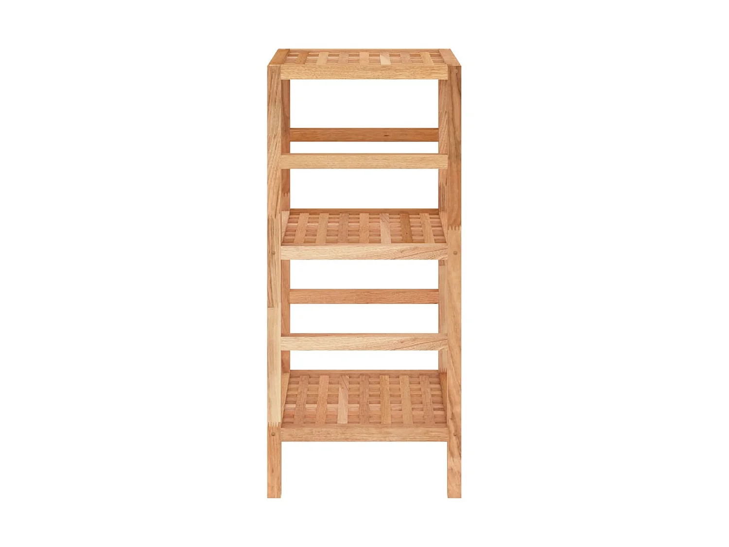 Estante de baño madera maciza nogal 35,5x35,5x79 cm ES371815